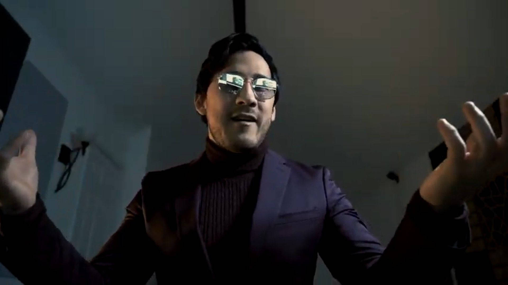 Markiplier, drowned man, dark suit, Full HD Desktop Wallpaper