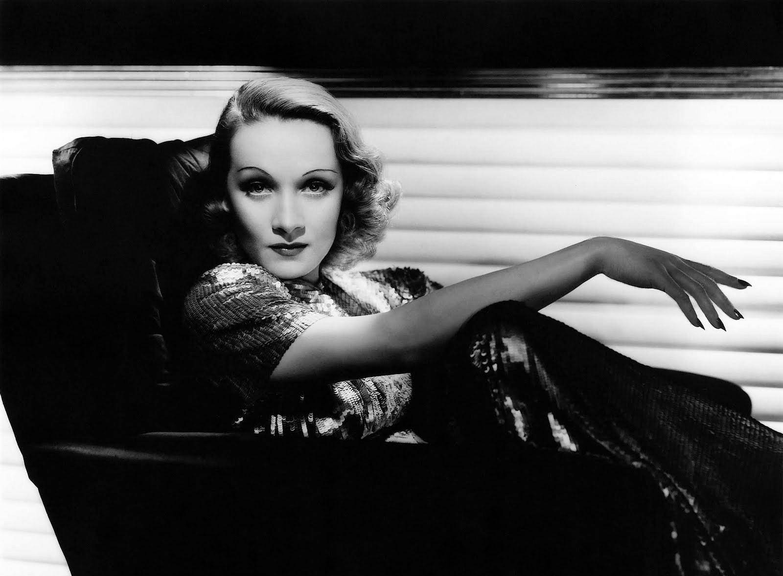 Marlene Dietrich, dark chair, striped backdrop, HD Desktop Wallpaper
