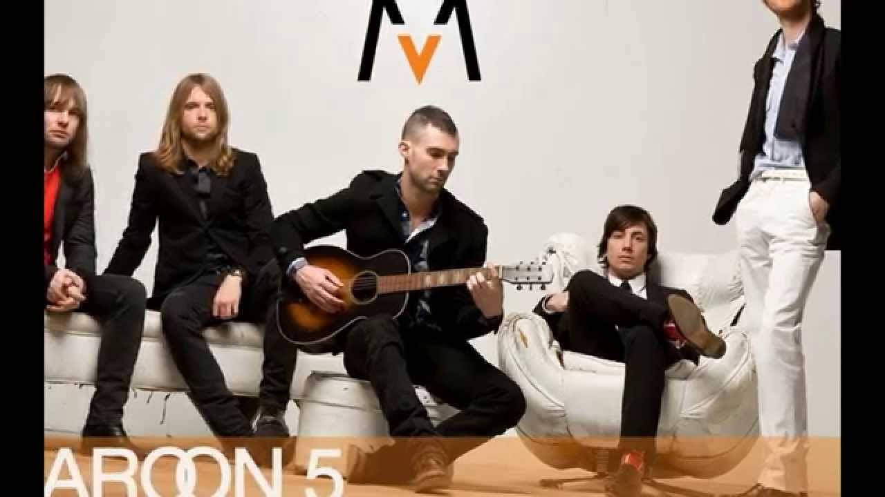 Maroon 5, black suits, acoustic guitar, HD Desktop Wallpaper
