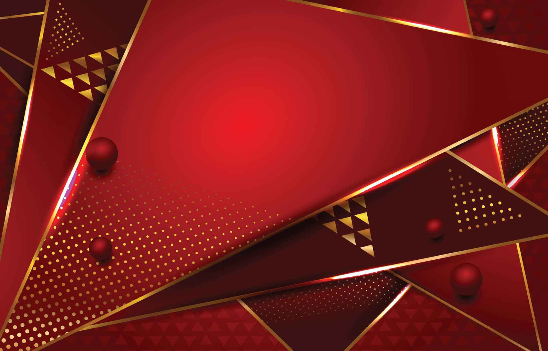 maroon, geometric shapes, metallic spheres, Full HD Desktop Wallpaper