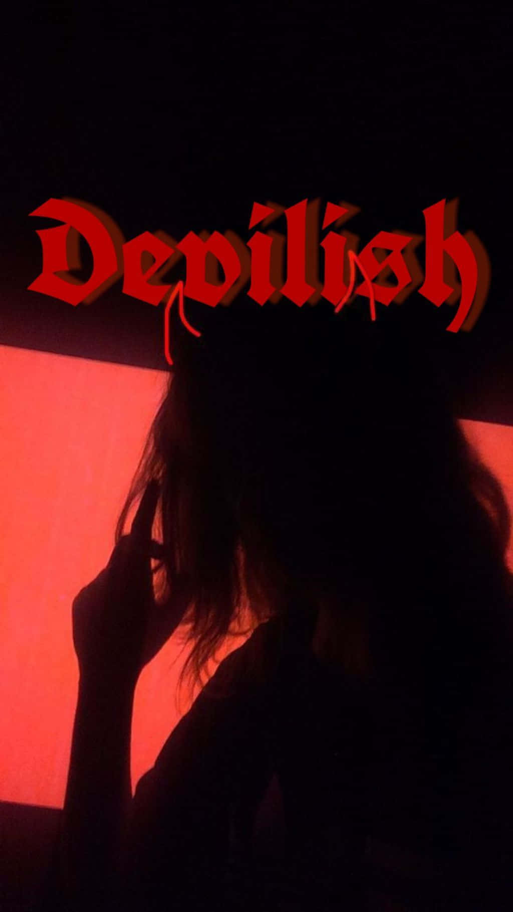 devilish, savage ep, glowing red wall, HD Phone Wallpaper