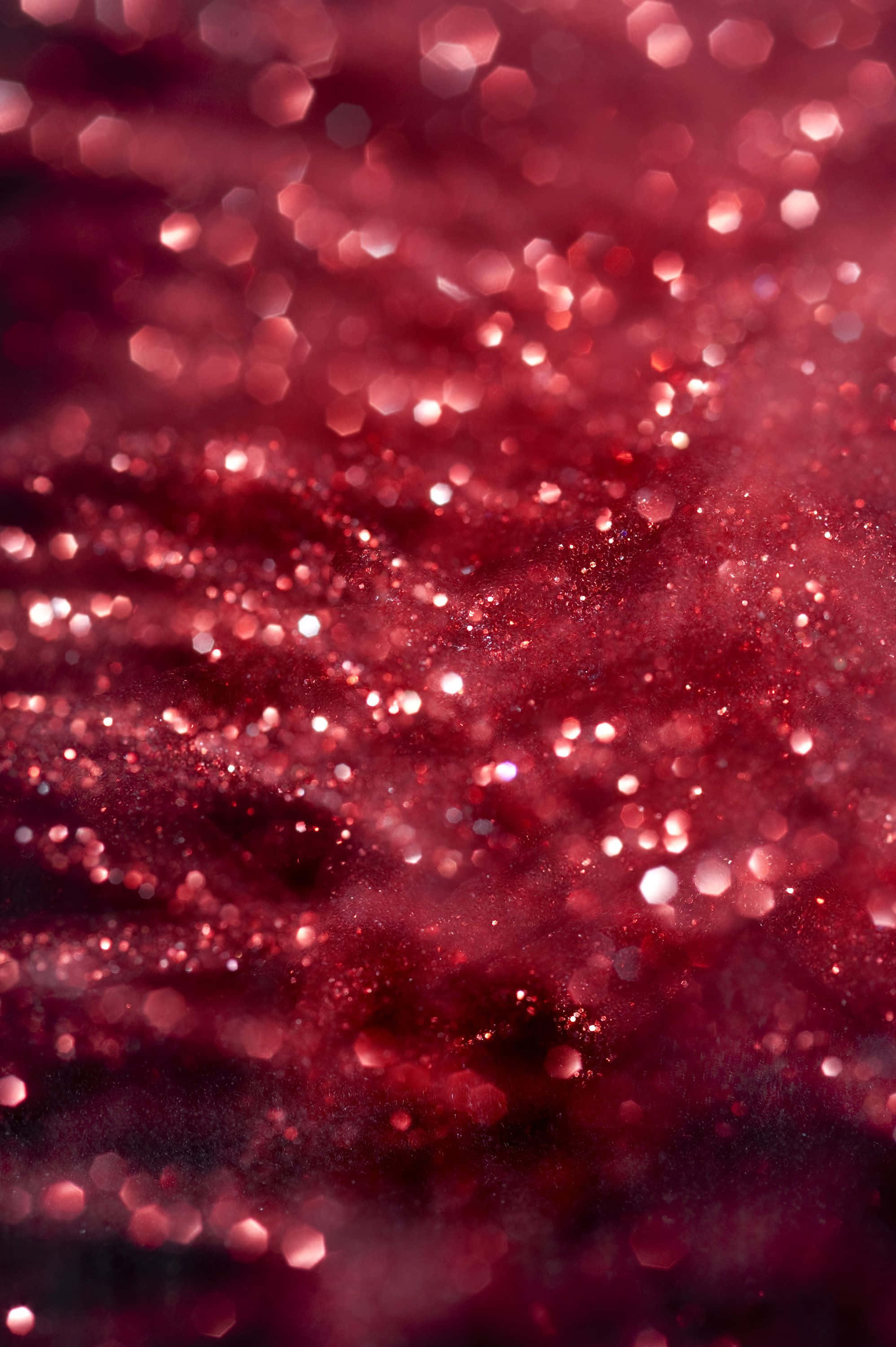 Maroon Aesthetic, deep red glitter particles, soft bokeh, 2K Phone Wallpaper