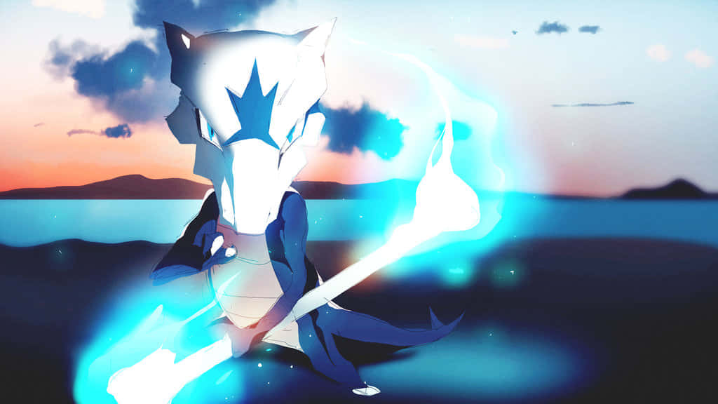 Marowak, golden hour, beach, SD Desktop Wallpaper