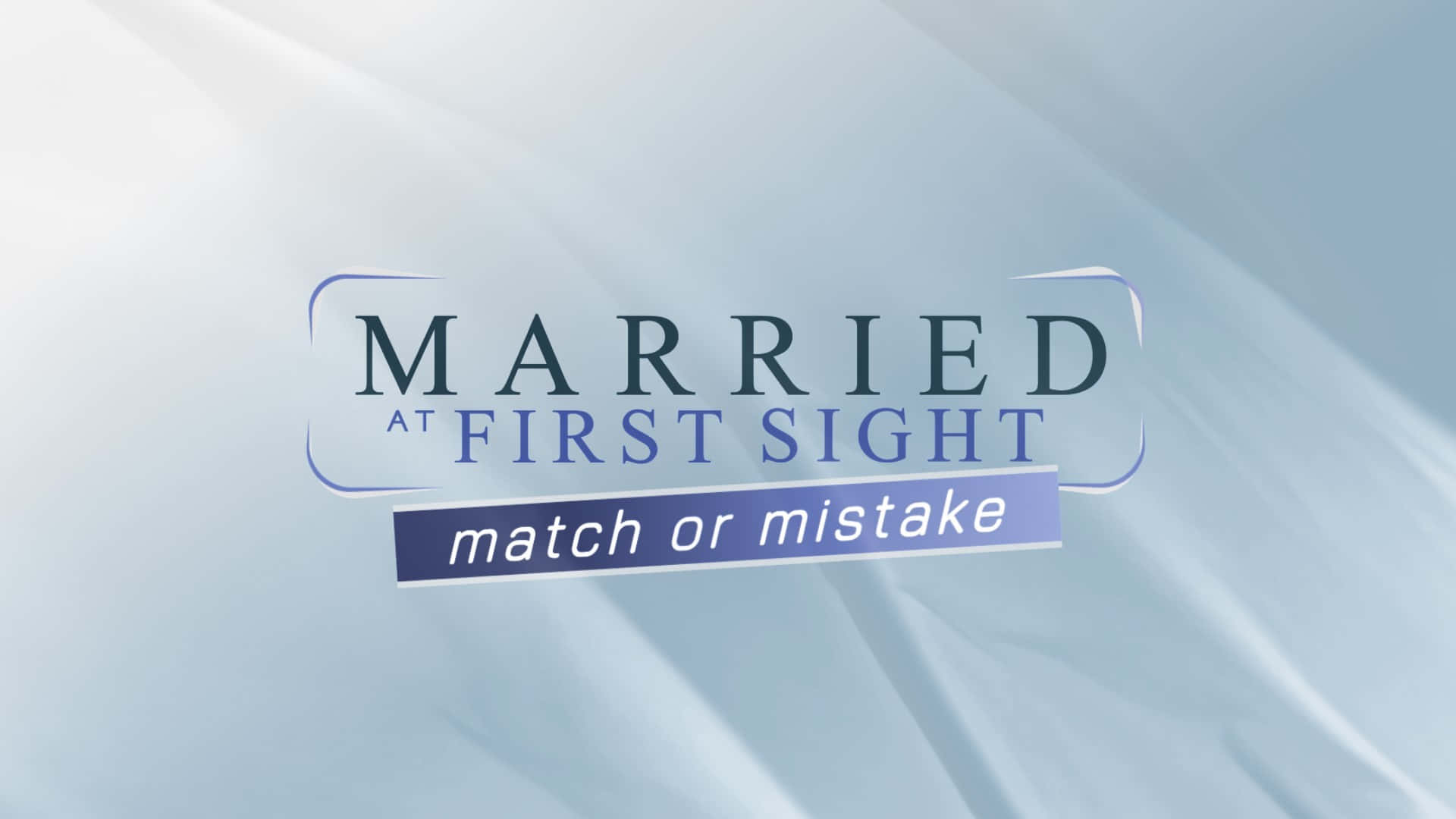 Married at First Sight Australia, light blue fabric background, logo, Full HD Desktop Wallpaper