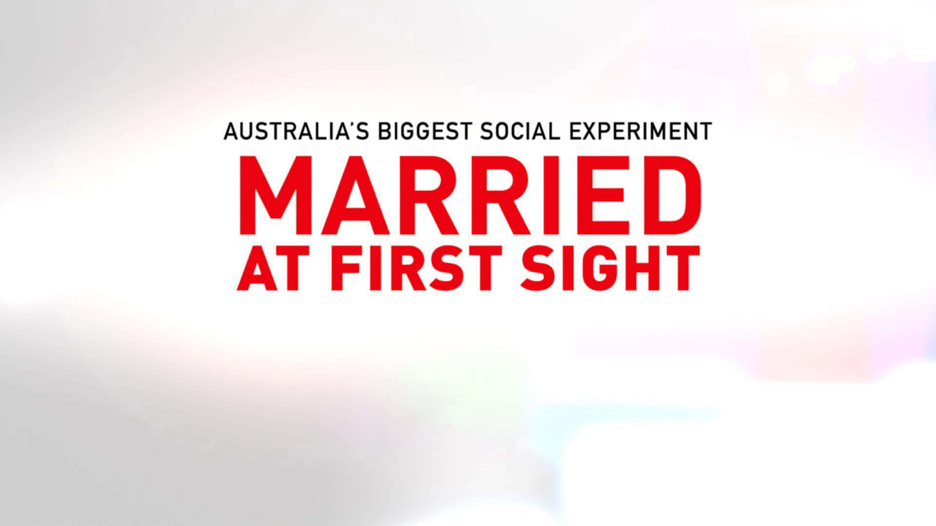Married At First Sight Australia, red text, soft blurred background, Full HD Desktop Wallpaper