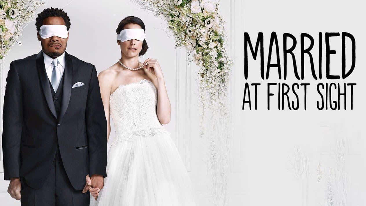 Married At First Sight Australia, blindfolded bride and groom, wedding attire, SD Desktop Wallpaper