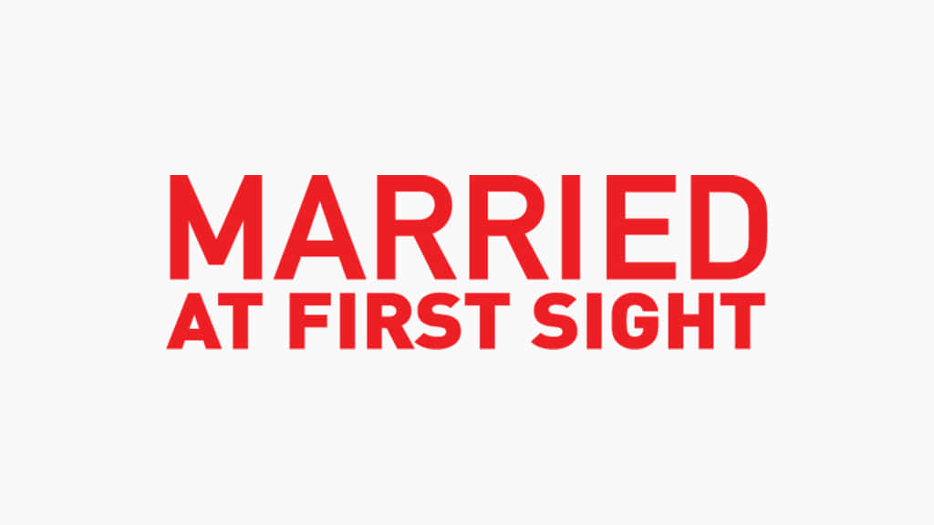 Married At First Sight Australia, red text, light gray background, SD Desktop Wallpaper