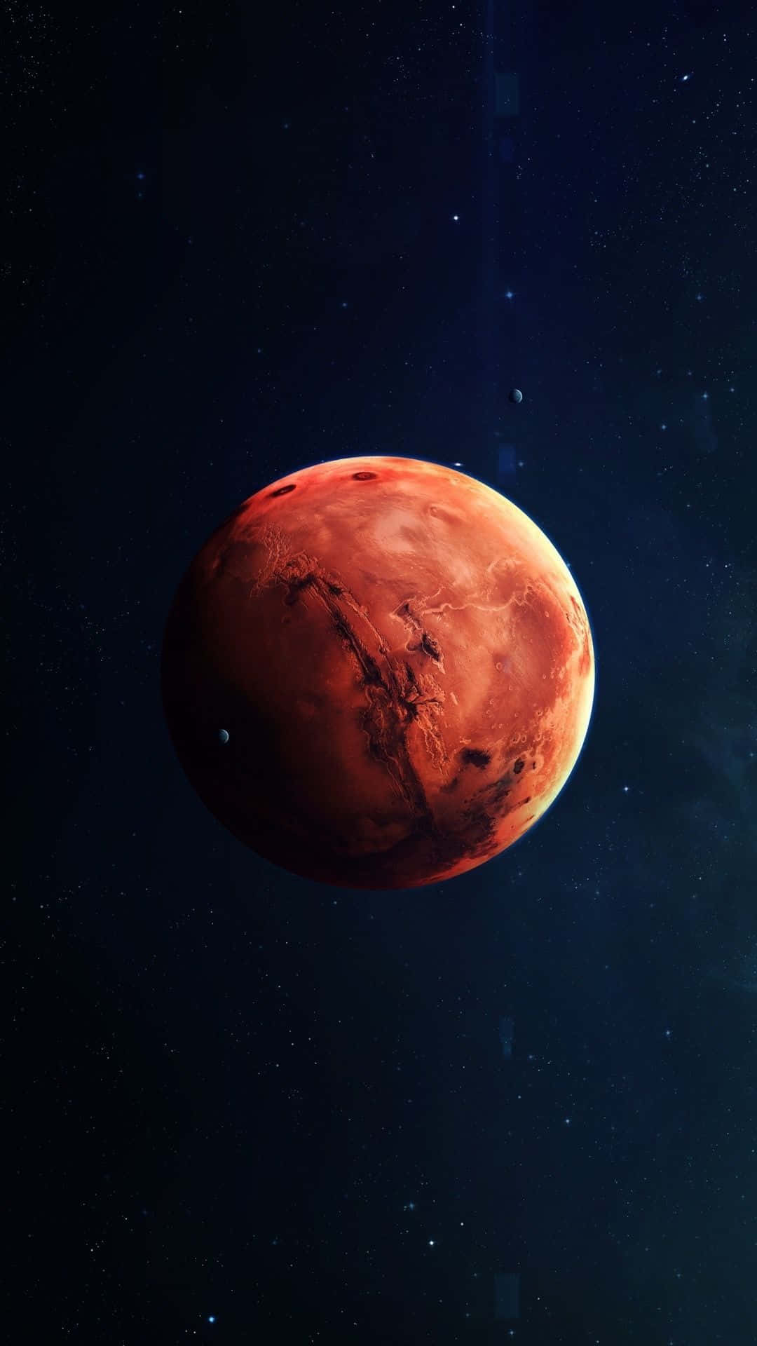 Mars 4K, vivid red planet, swirling dust storms, Full HD Phone Wallpaper