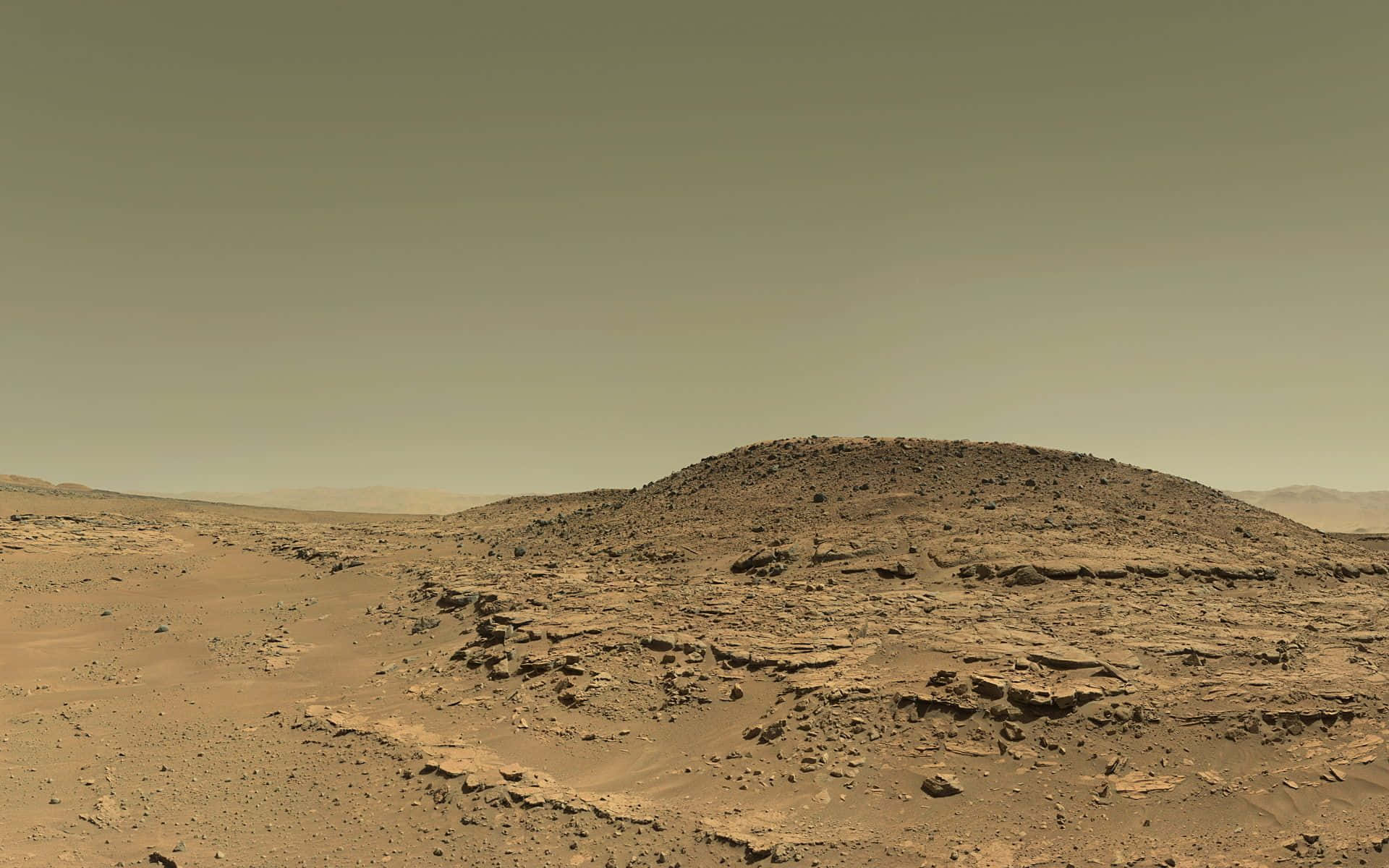 Mars, barren Martian landscape, rocky terrain, Full HD Desktop Wallpaper