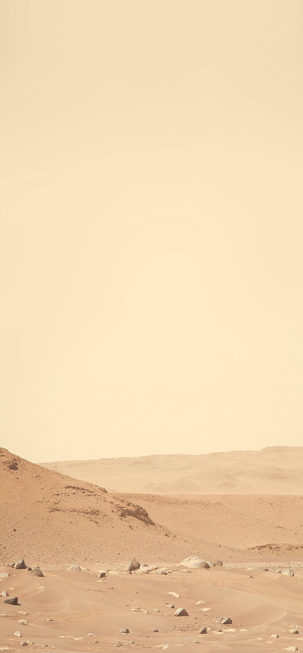 Mars iPhone, desert landscape, rolling sand dunes, 2K Phone Wallpaper