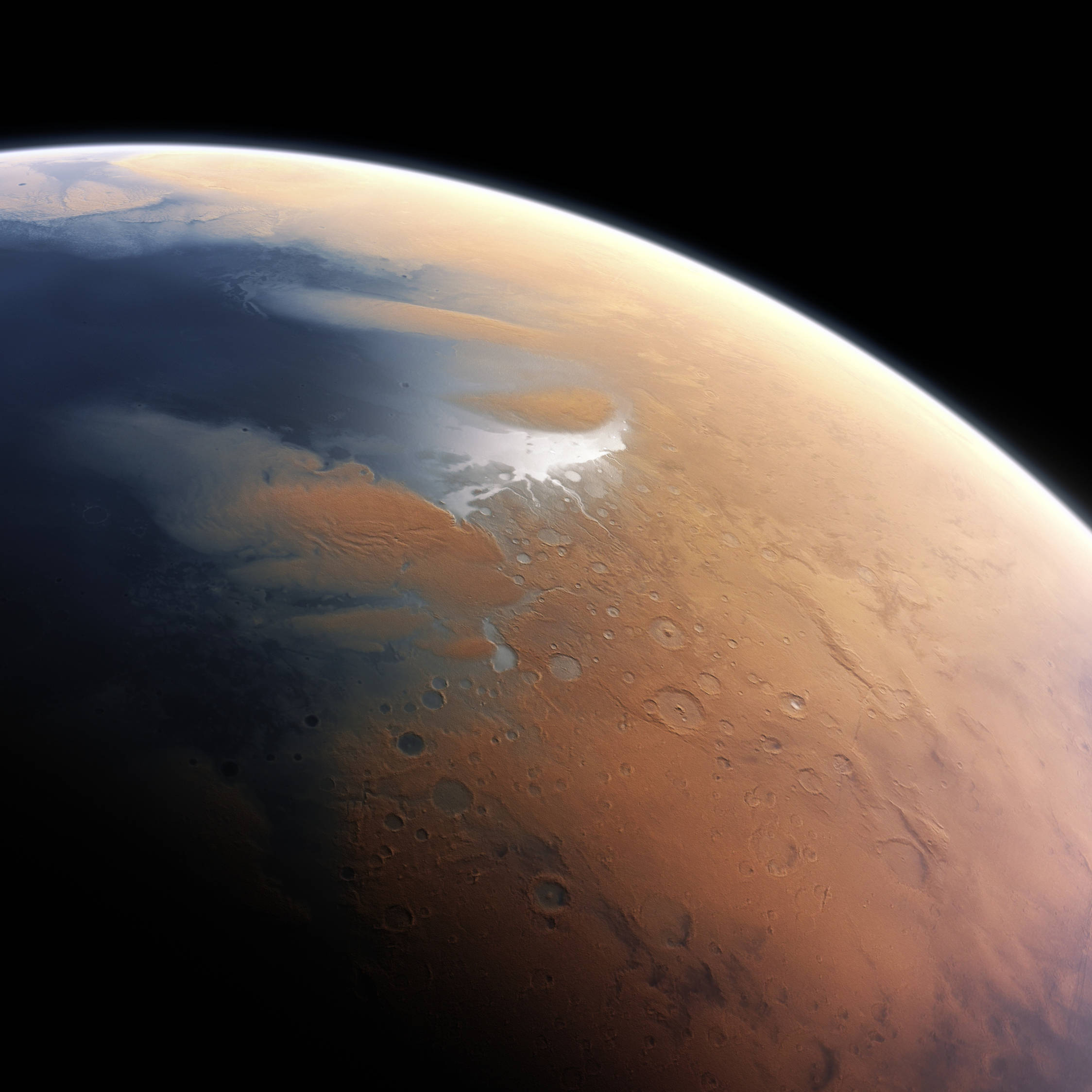 Mars iPhone, Mars, rust-colored surface, Full HD Desktop Wallpaper