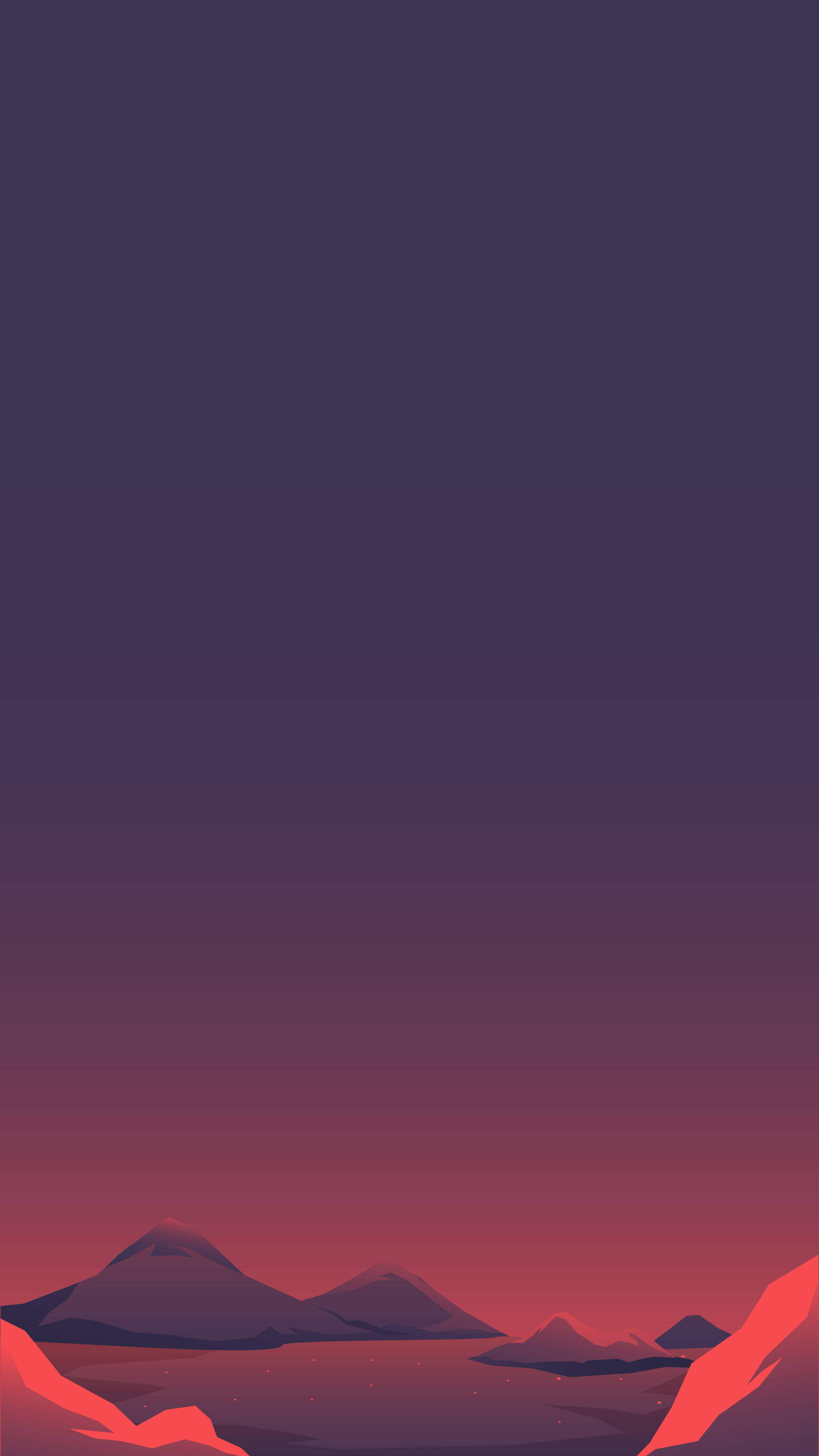 Mars iPhone, red and purple landscape, mountains and hills, 4K Phone Wallpaper
