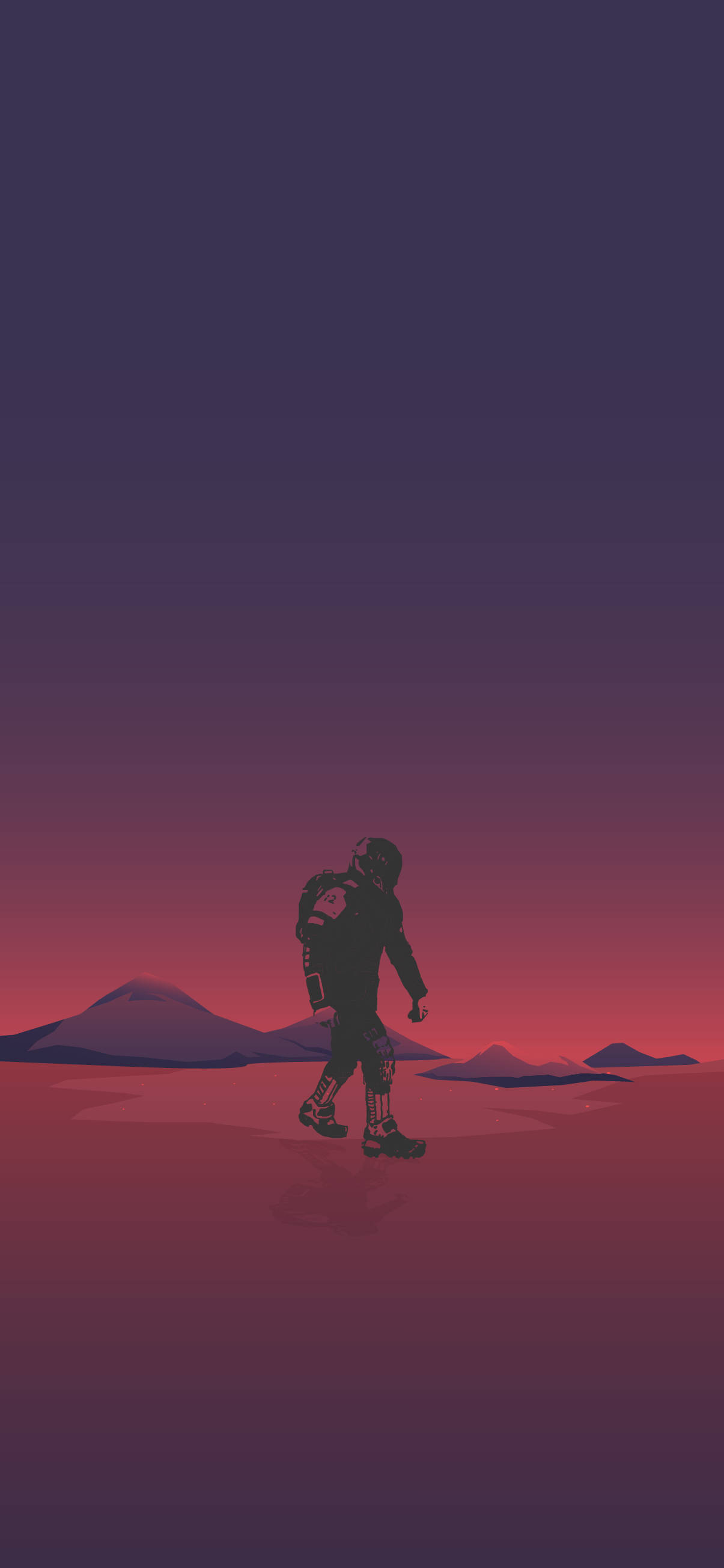Mars iPhone, astronaut, desert, 2K Phone Wallpaper