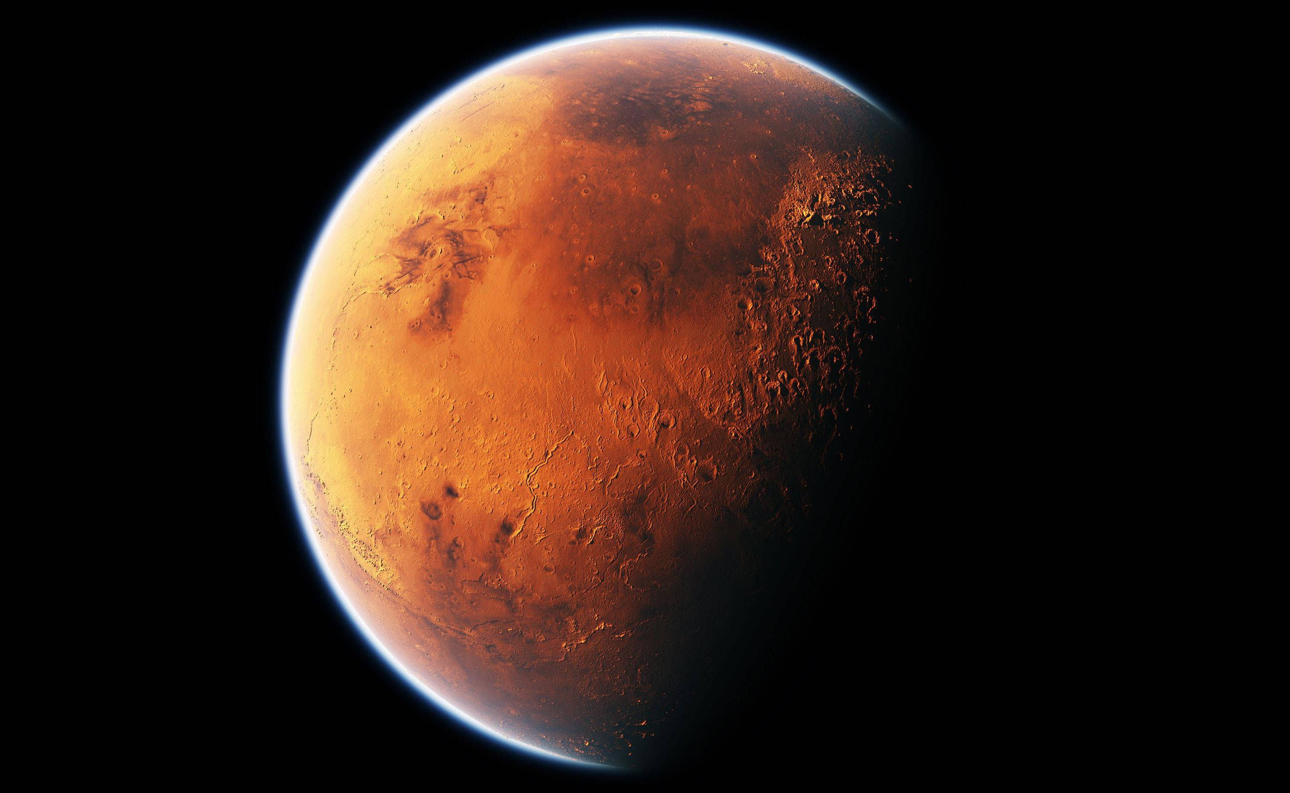 Mars, atmosphere, deep space, 2K Desktop Wallpaper