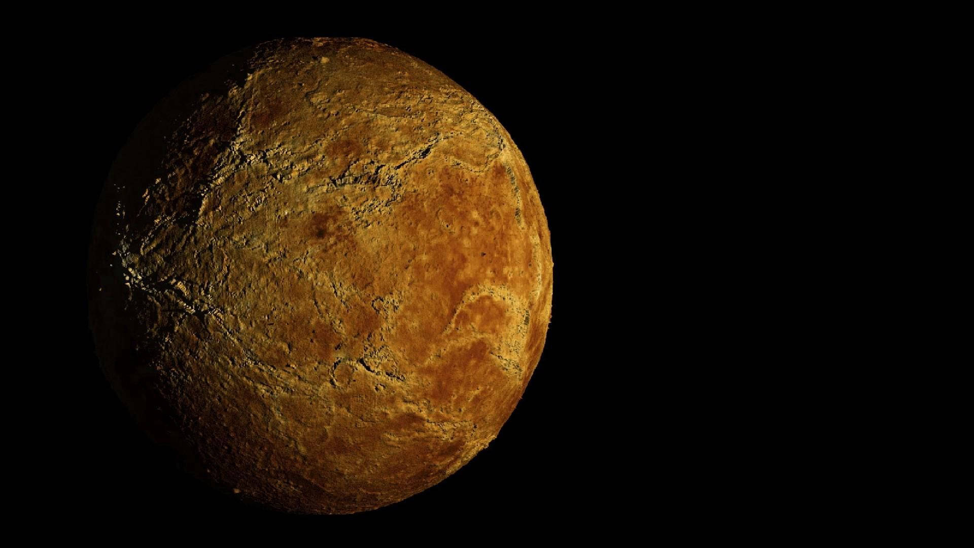 rough textured planet mars, cracked orange-brown planet, rugged terrain, Full HD Desktop Wallpaper