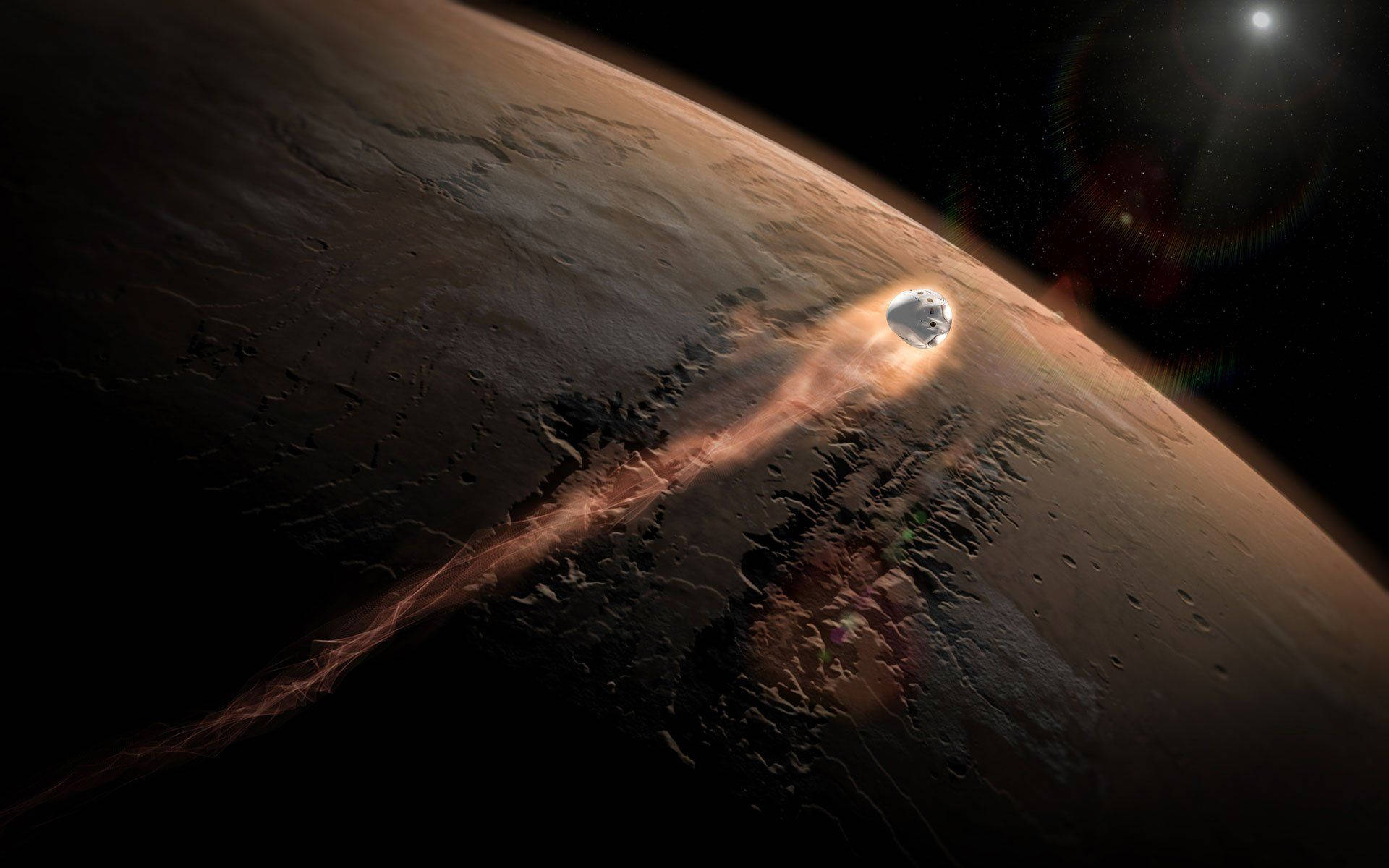 spacecraft, Mars, atmosphere, Full HD Desktop Wallpaper
