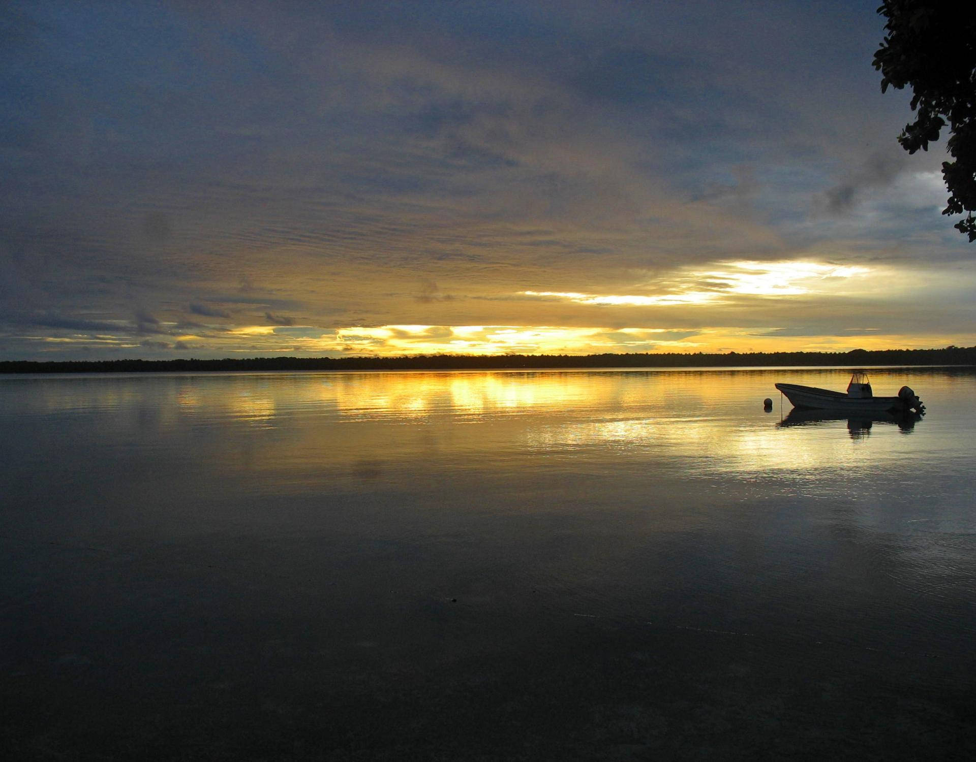 dusk, Marshall Islands, golden sunset light, Full HD Desktop Wallpaper