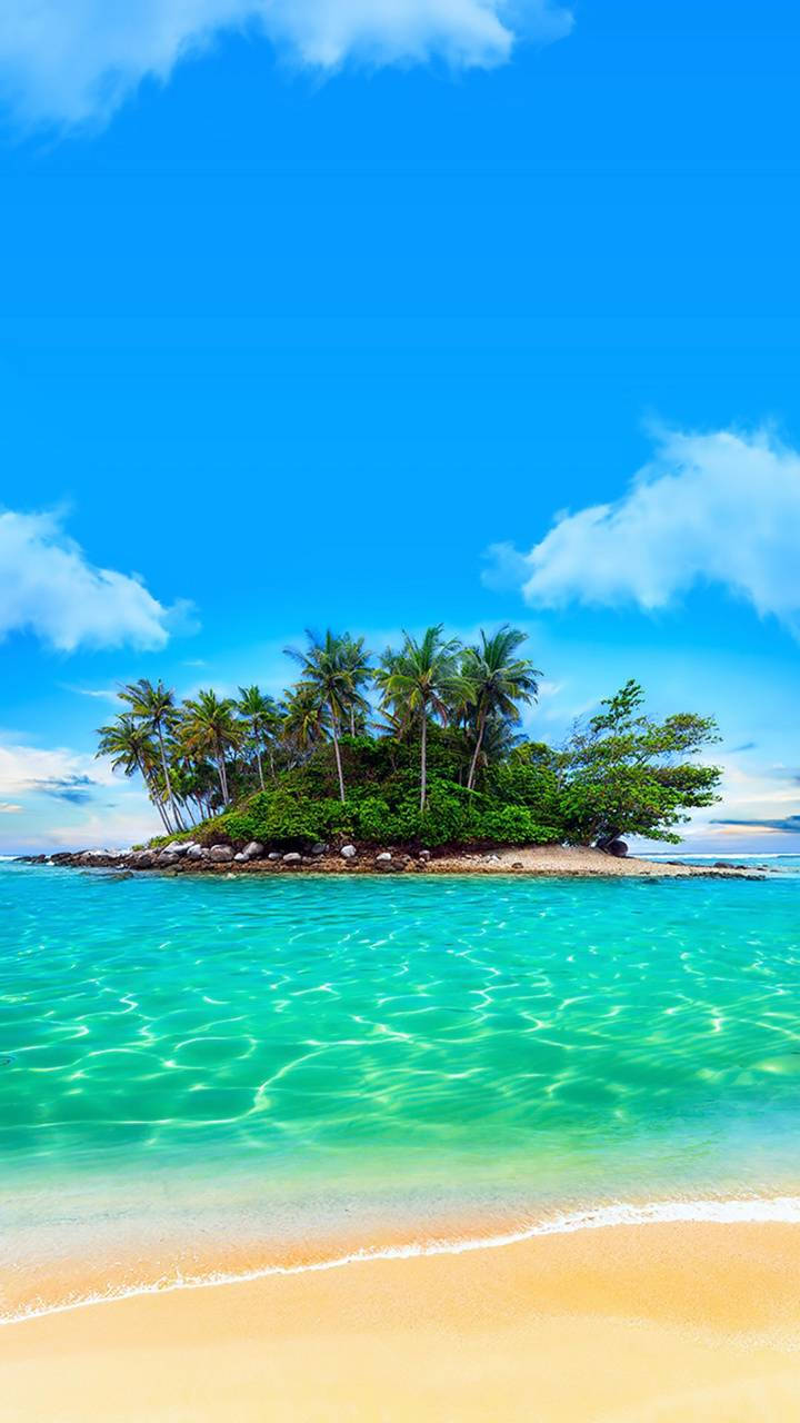 Marshall Islands, green sea, tropical island, HD Phone Wallpaper