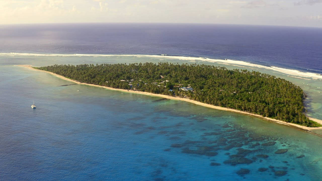 Marshall Islands, lush tropical island, white sand beaches, HD Desktop Wallpaper