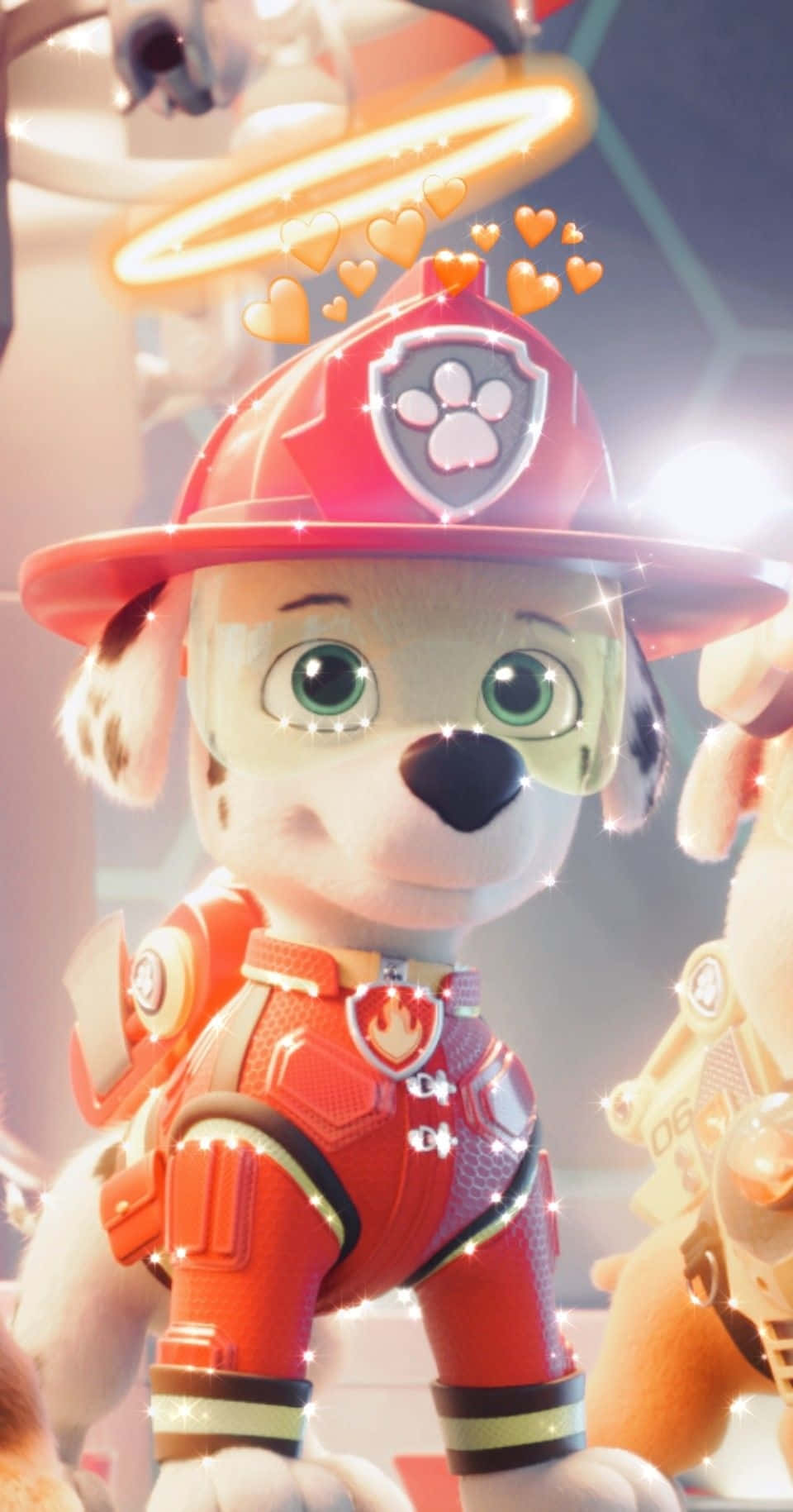 Marshall, Paw Patrol, red gear, HD Phone Wallpaper