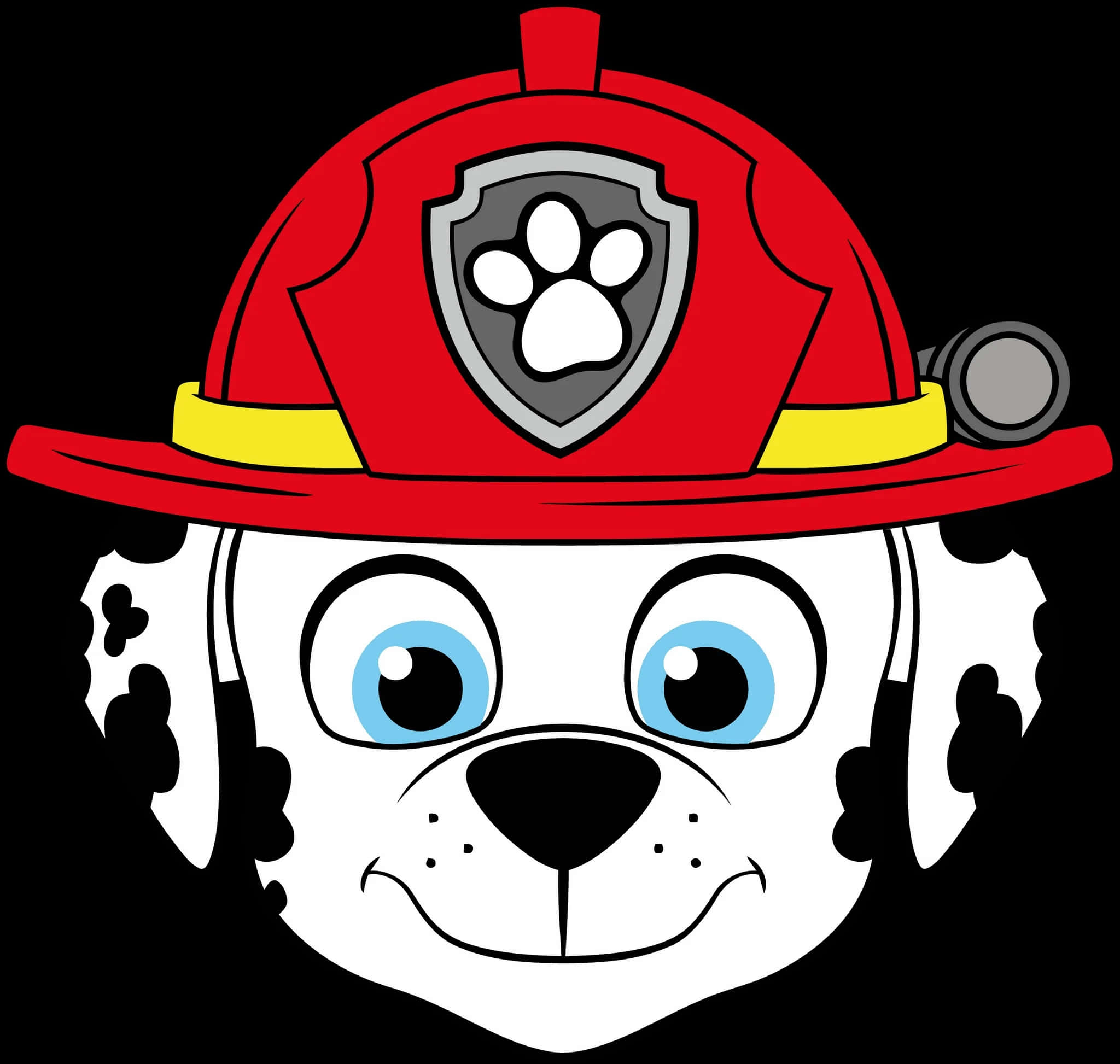 Marshall Paw Patrol, Dalmatian puppy, red firefighter helmet, Full HD Desktop Wallpaper