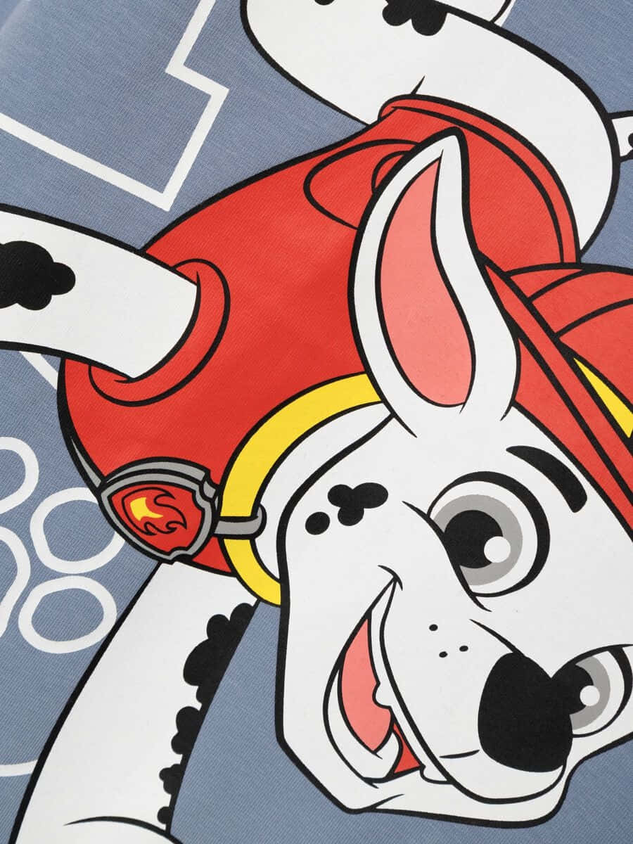 Marshall, Paw Patrol, red firefighter gear, SD Phone Wallpaper