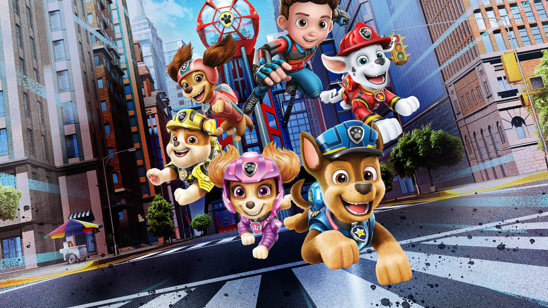 Paw Patrol, The Paw Patrol Team, movie adventure, Full HD Desktop Wallpaper
