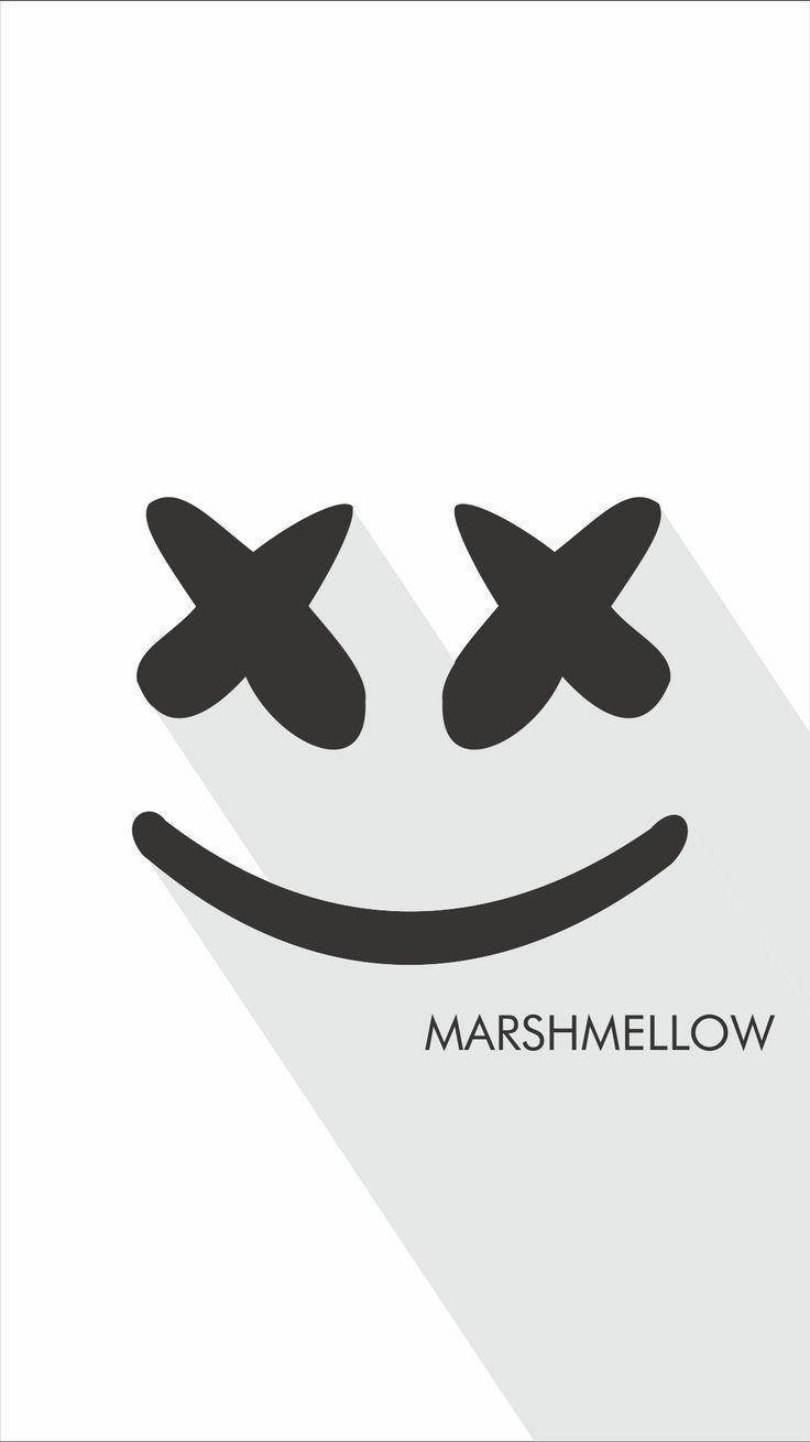 Marshmallow Dj, iconic mask design, smiling face, HD Phone Wallpaper