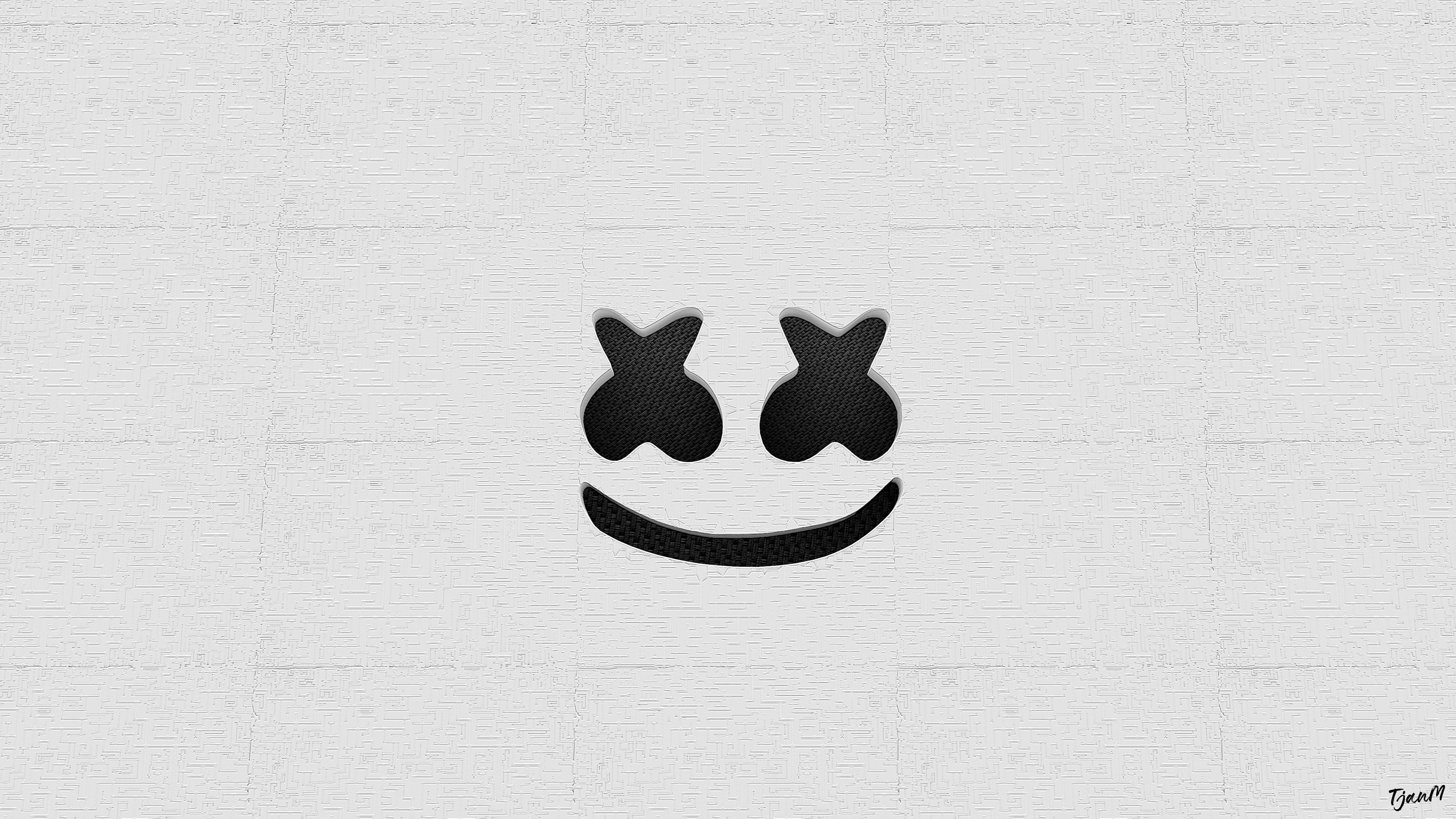 Marshmello, 4K, smiley face, 4K Desktop Wallpaper