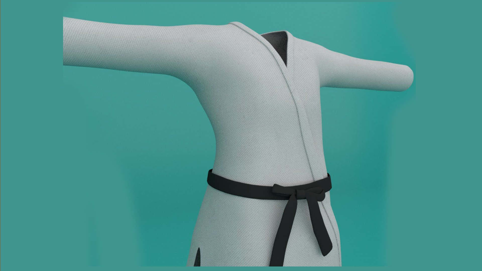 light gray textured robe, black belt tied in bow, mannequin, Full HD Desktop Wallpaper
