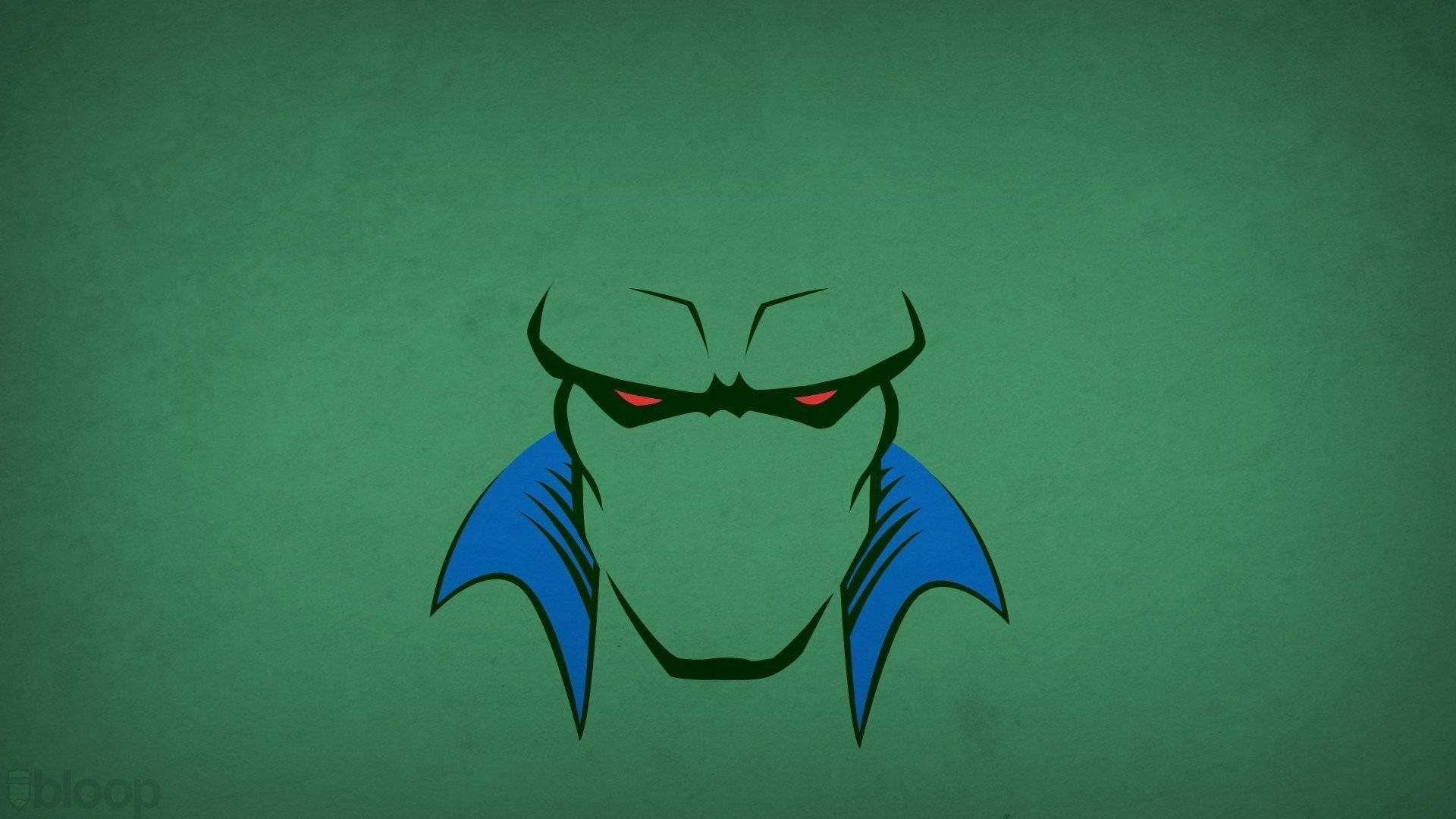 Martian Manhunter, green face, red eyes, Full HD Desktop Wallpaper