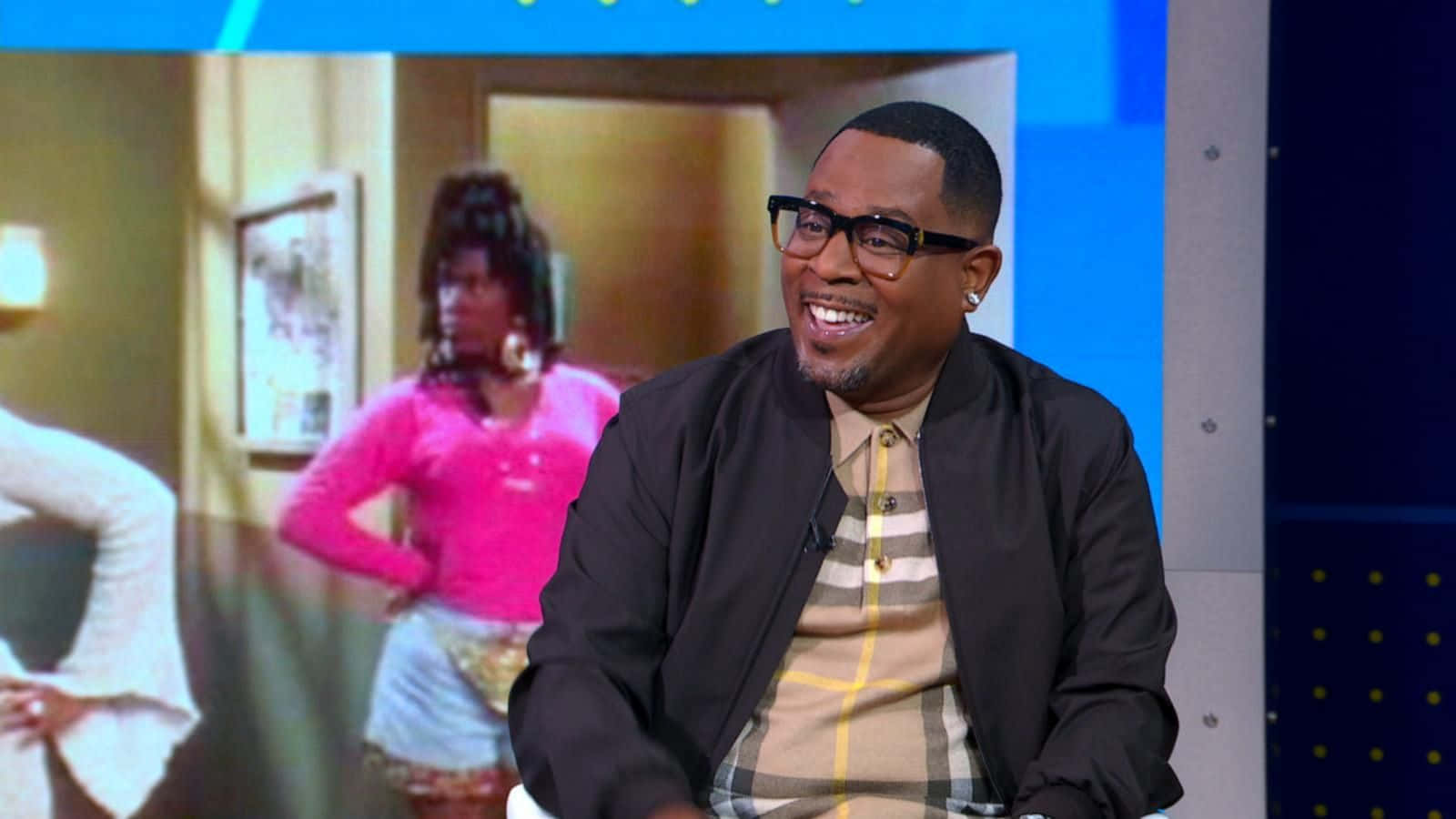 Martin Lawrence, glasses, studio, HD Desktop Wallpaper