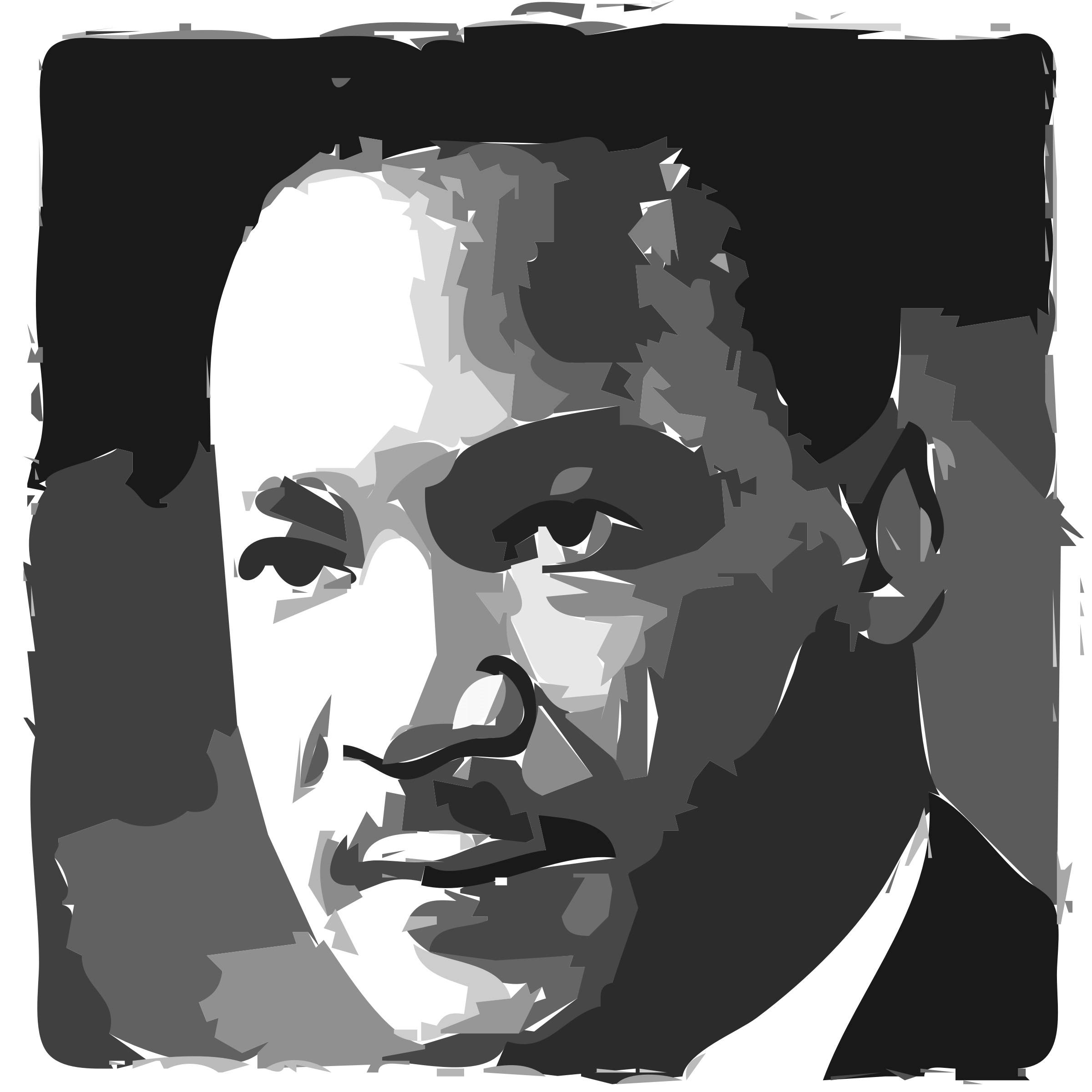 Martin Luther King Jr, black and white, digital portrait, Full HD Desktop Wallpaper