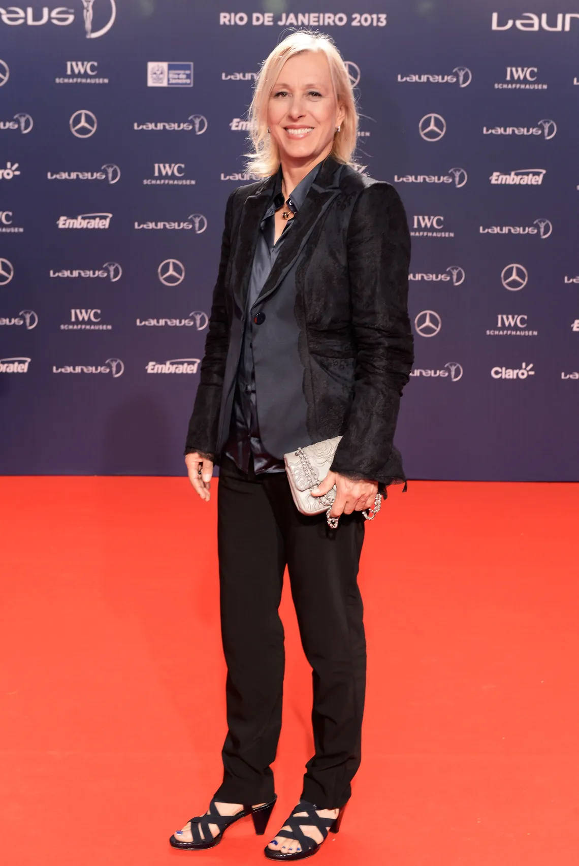 Martina Navratilova, red carpet, black suit, HD Phone Wallpaper