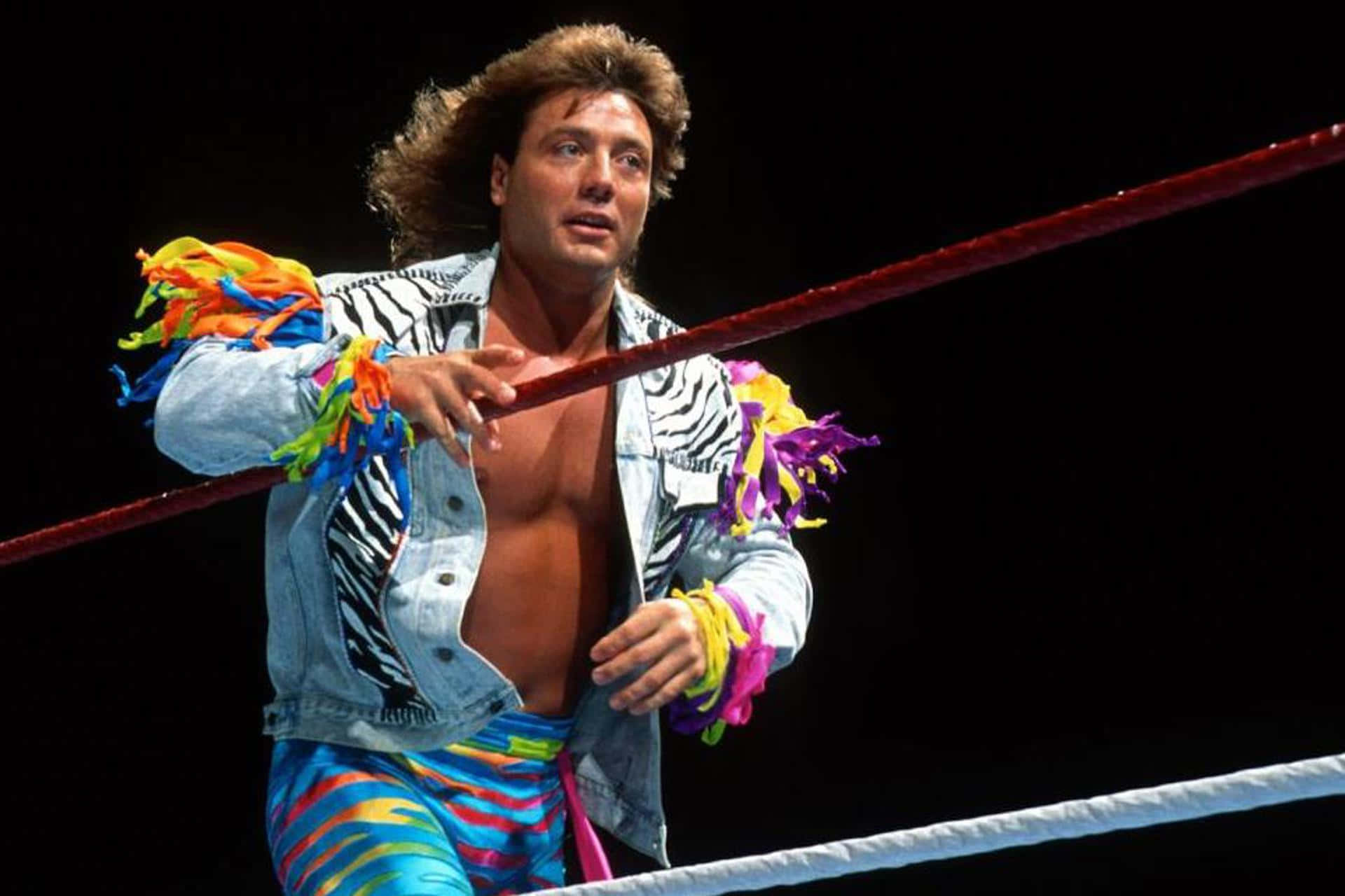 Marty Jannetty, zebra-print jacket, rainbow tights, Full HD Desktop Wallpaper