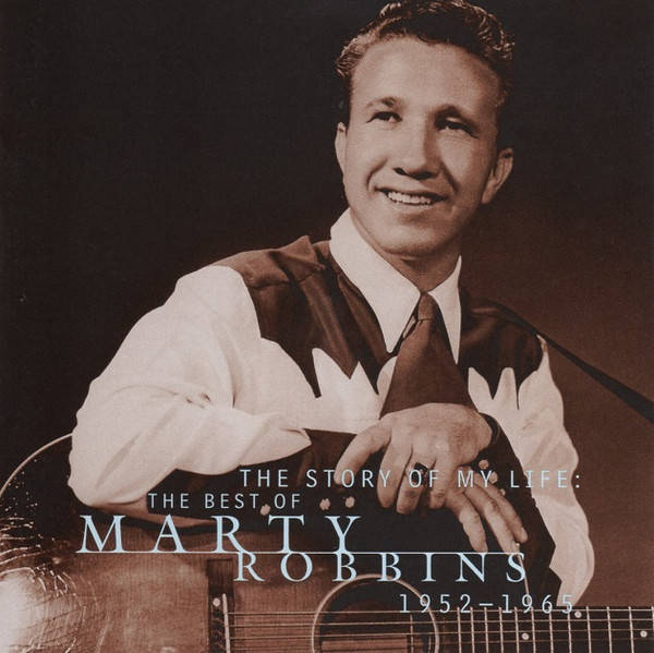 Marty Robbins, acoustic guitar, sepia-toned portrait, SD Desktop Wallpaper