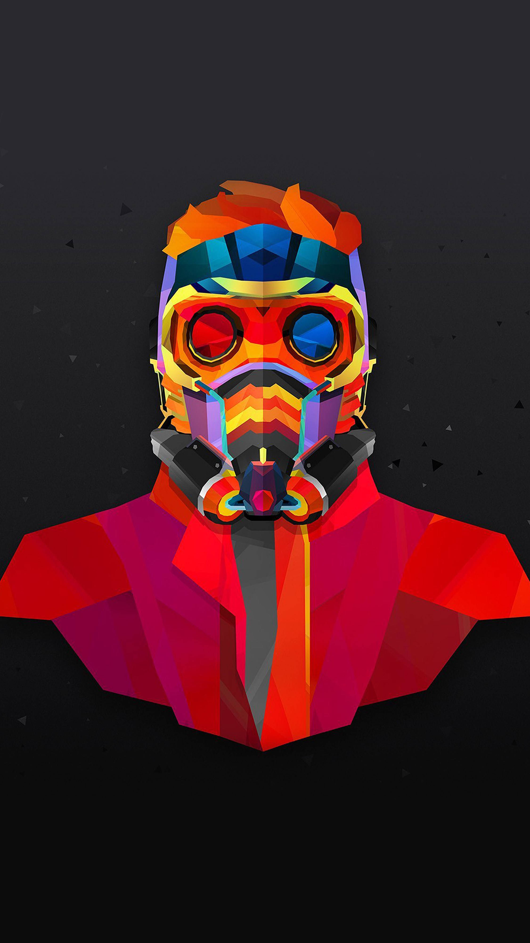 Marvel 4K Phone, colorful mask, helmet, 4K Phone Wallpaper
