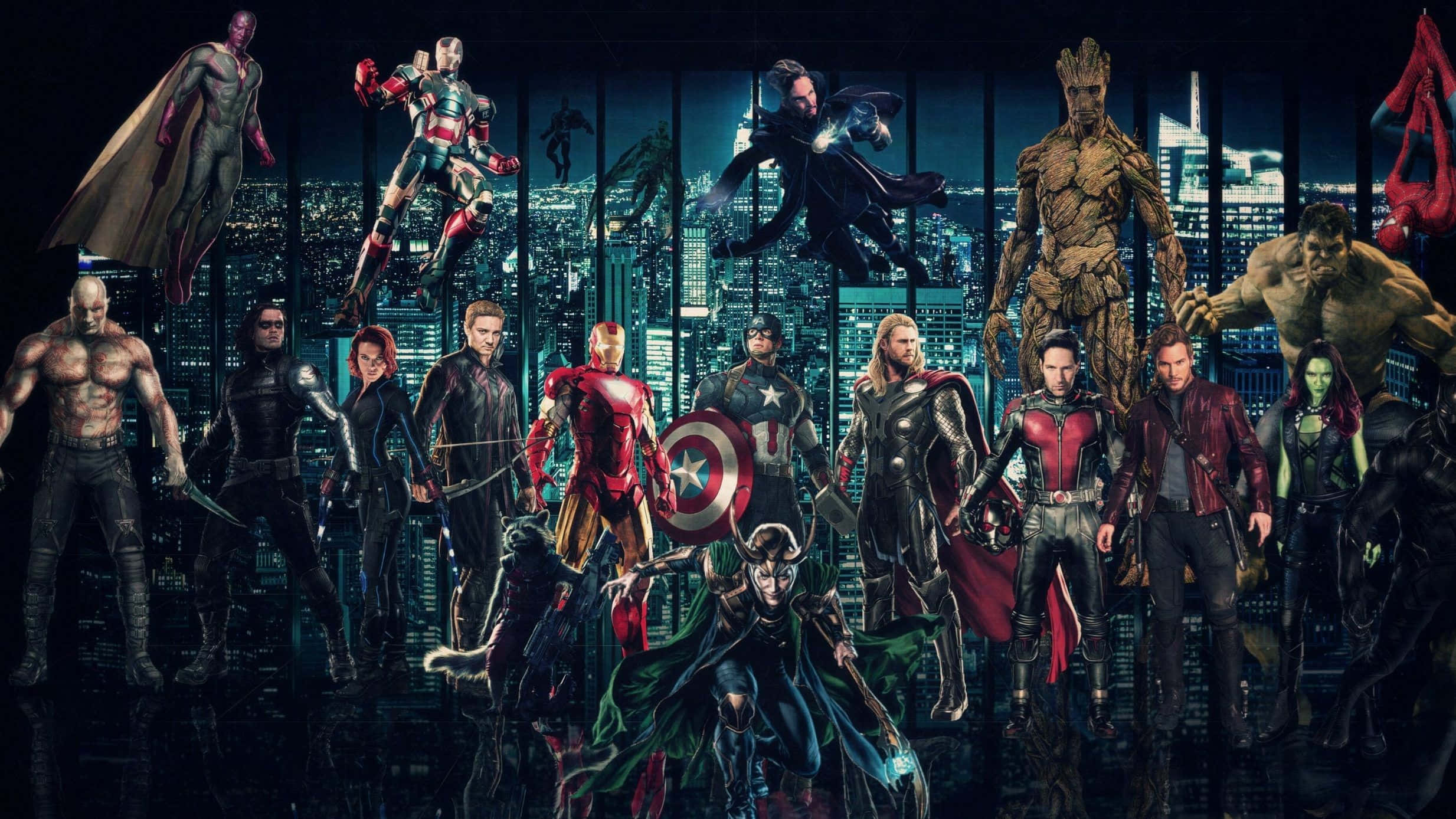 Marvel, superheroes, villains, Full HD Desktop Wallpaper