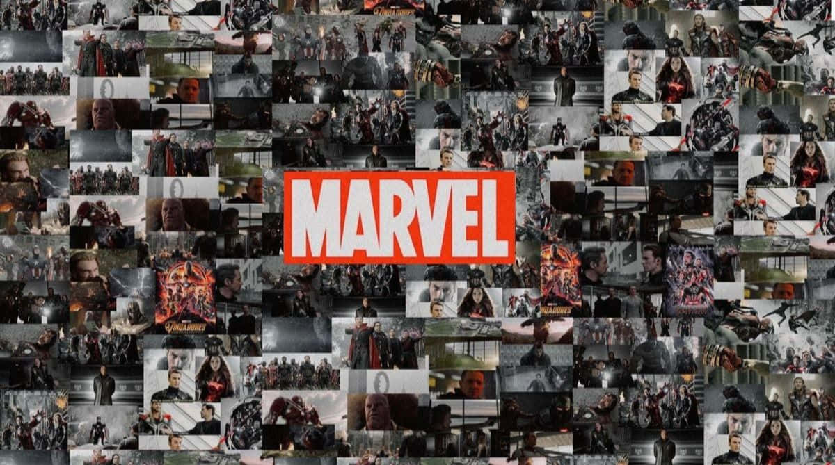 Marvel, Marvel logo, Marvel superhero movie scenes, SD Desktop Wallpaper