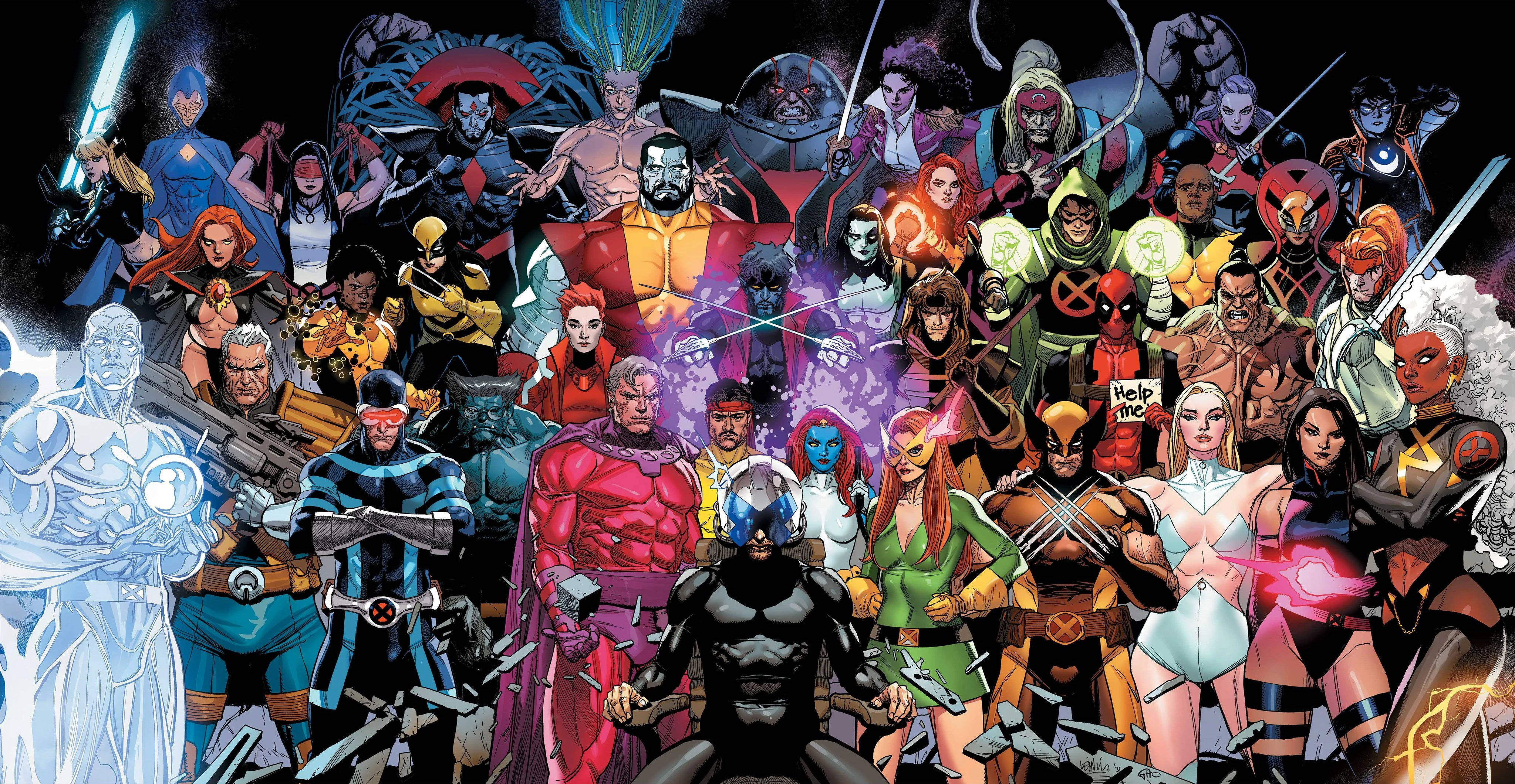 X-Men, mutants, comic book illustration, 4K Desktop Wallpaper