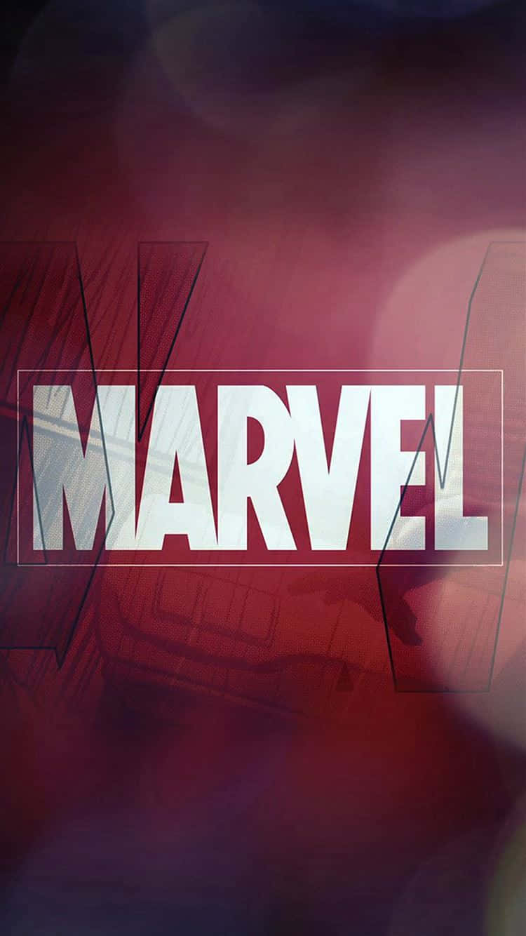 Marvel, iPhone, white Marvel logo, HD Phone Wallpaper