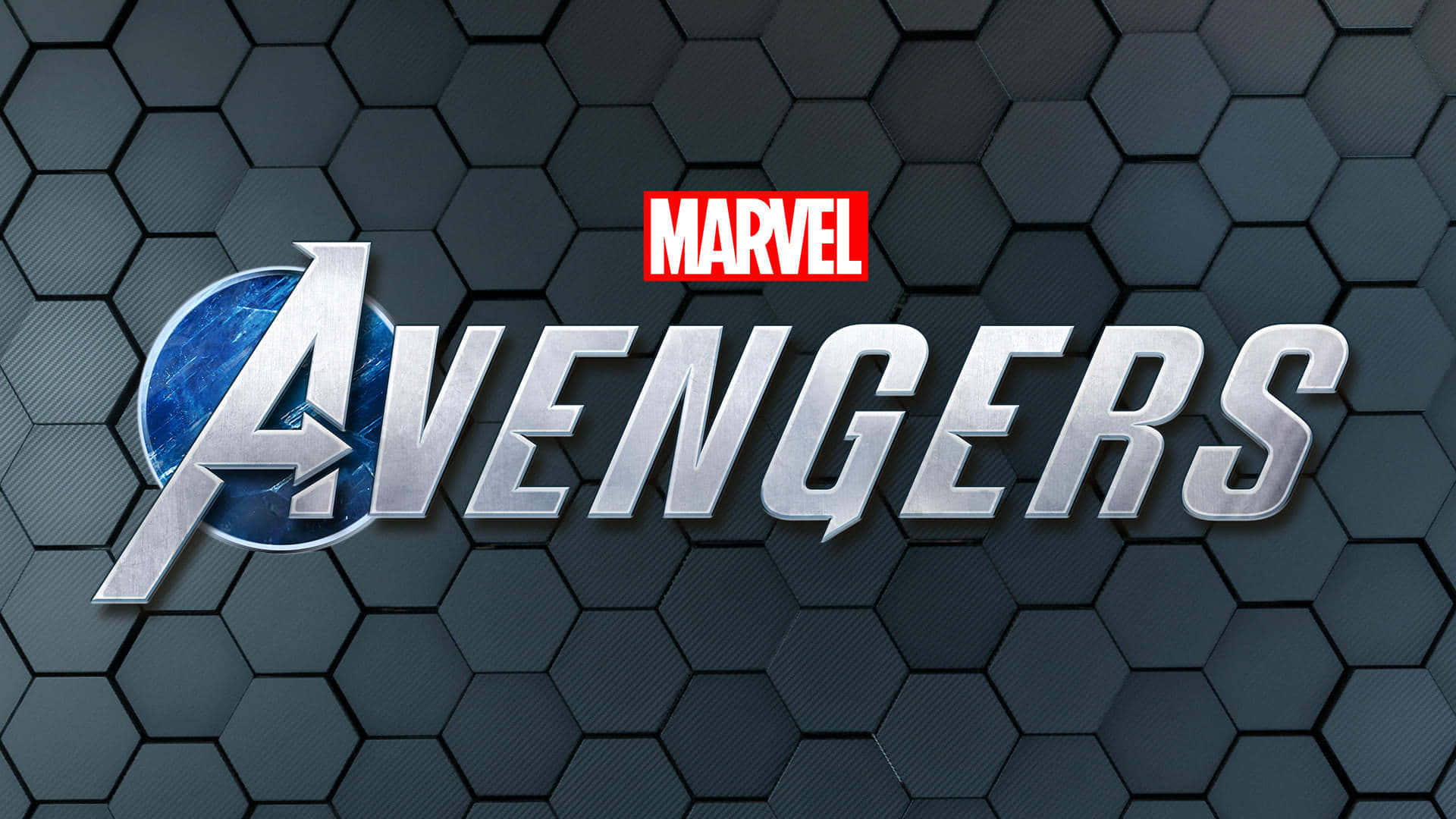 Marvel Avengers Game, Marvel Avengers logo, metallic silver, Full HD Desktop Wallpaper