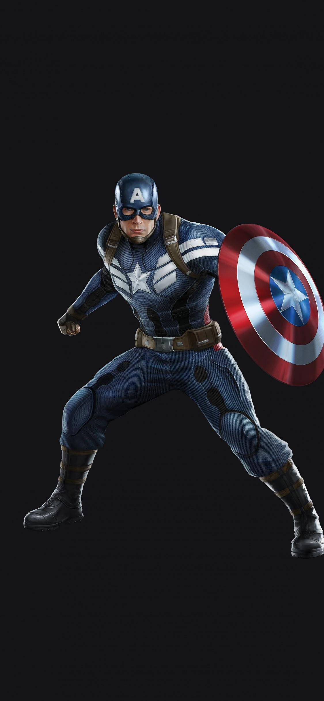 Captain America, Marvel, iPhone X, Full HD Phone Wallpaper