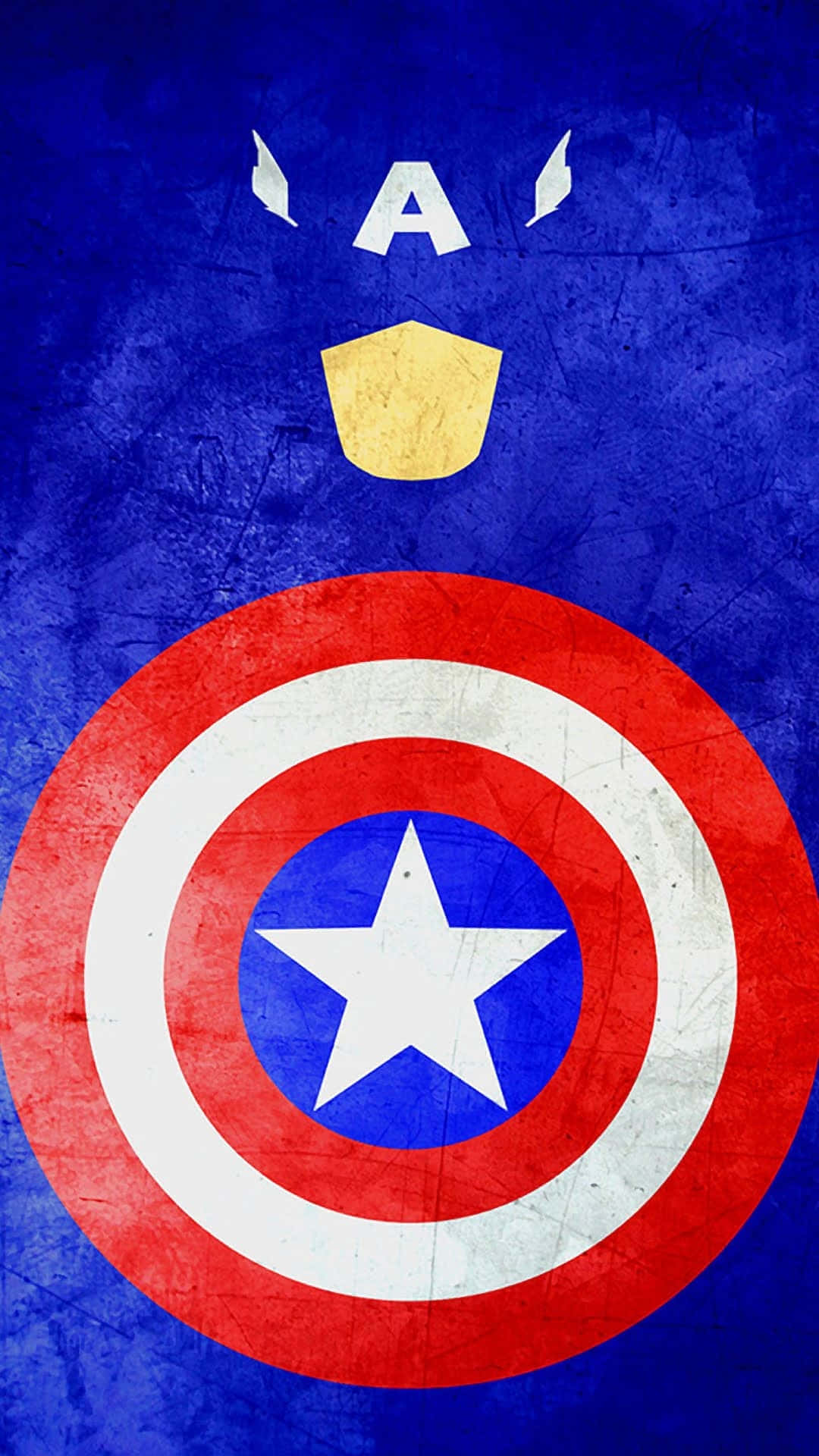 Captain America, shield, red white and blue concentric rings, Full HD Phone Wallpaper