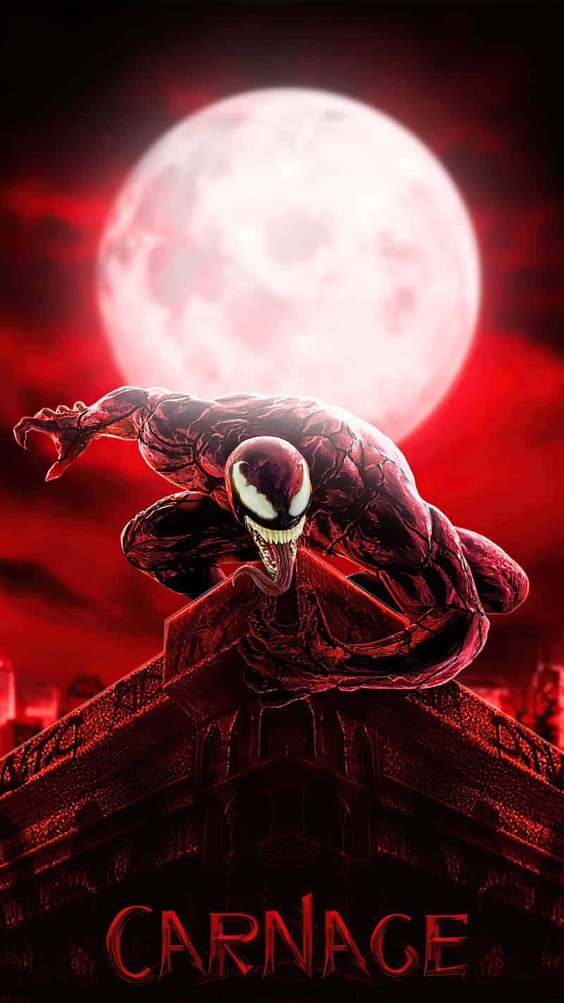 Marvel Carnage, Carnage, red moon, HD Phone Wallpaper