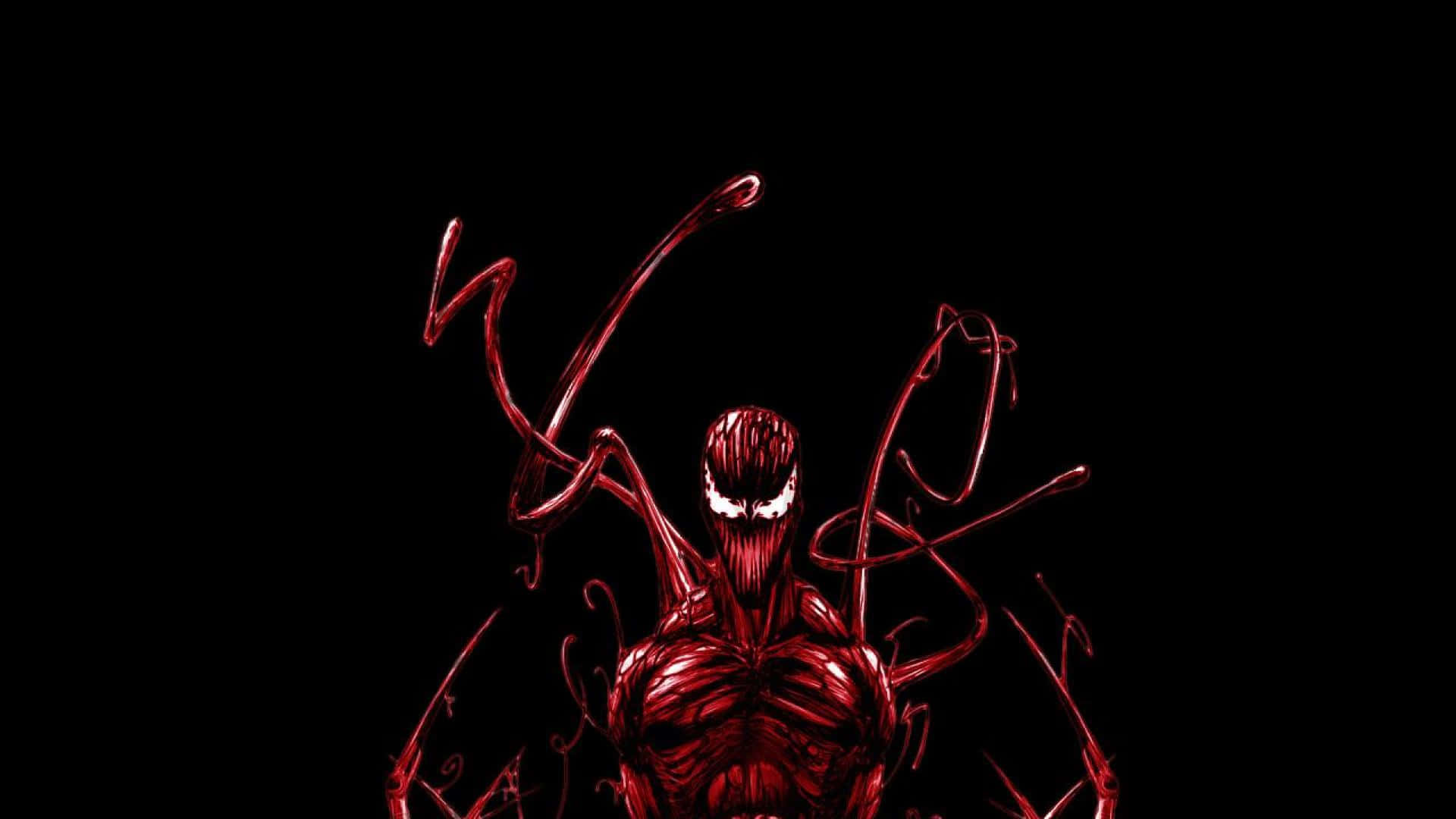 Marvel Carnage, symbiote, glowing white eyes, Full HD Desktop Wallpaper