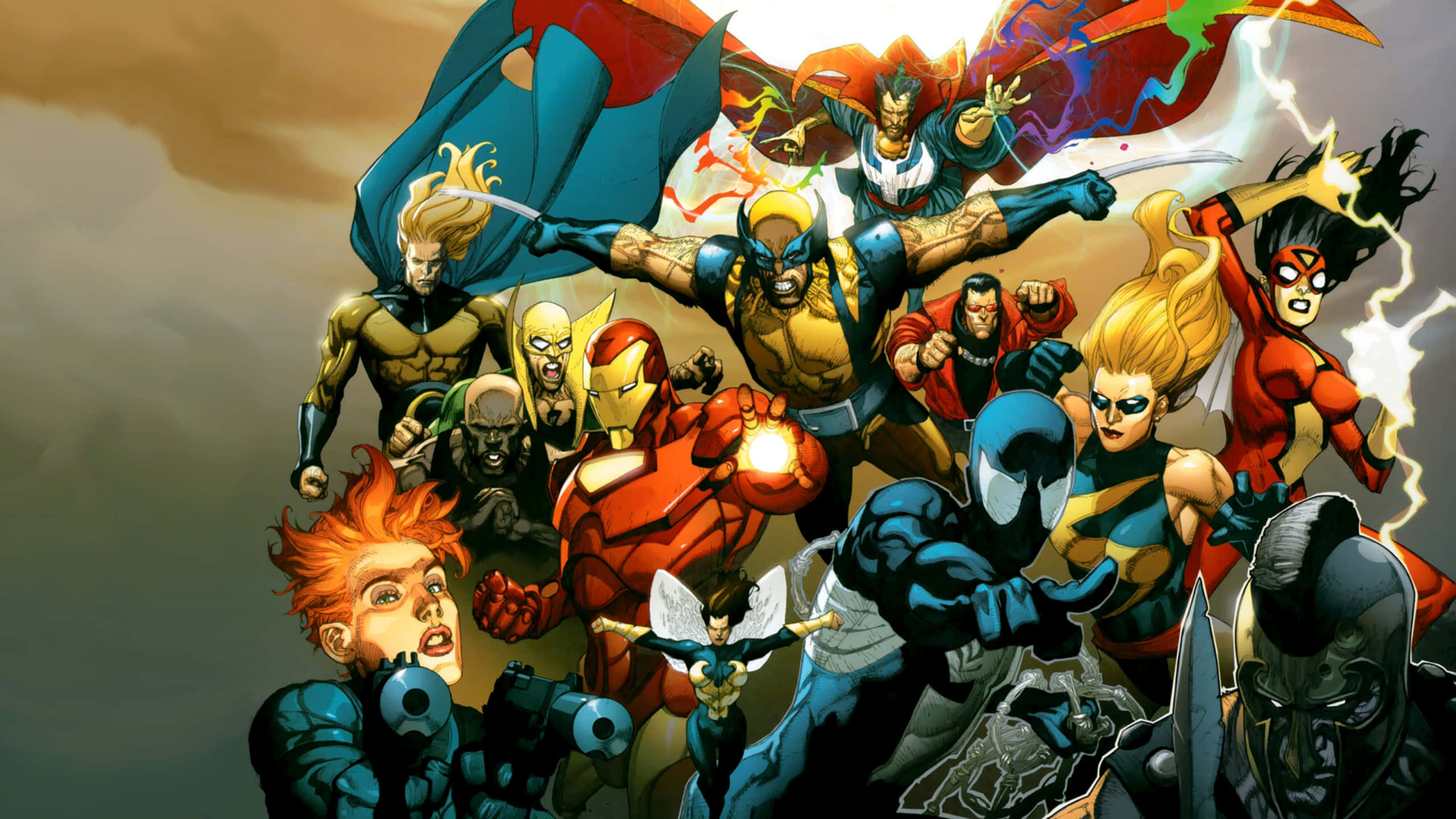 Marvel Comics, 2560x1440, superheroes, 2K Desktop Wallpaper