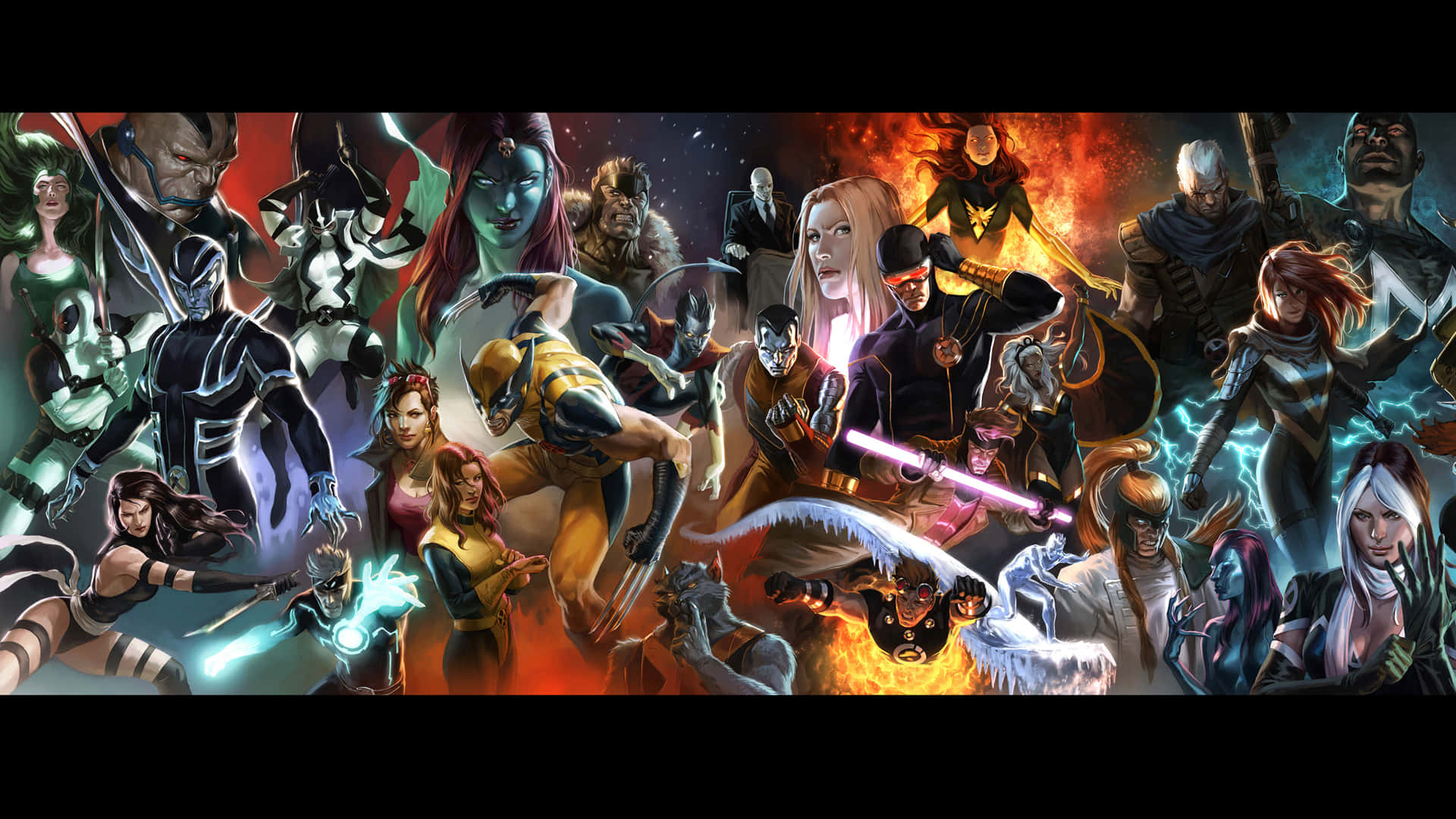 Marvel, Dual Screen, comic book heroes, Full HD Desktop Wallpaper