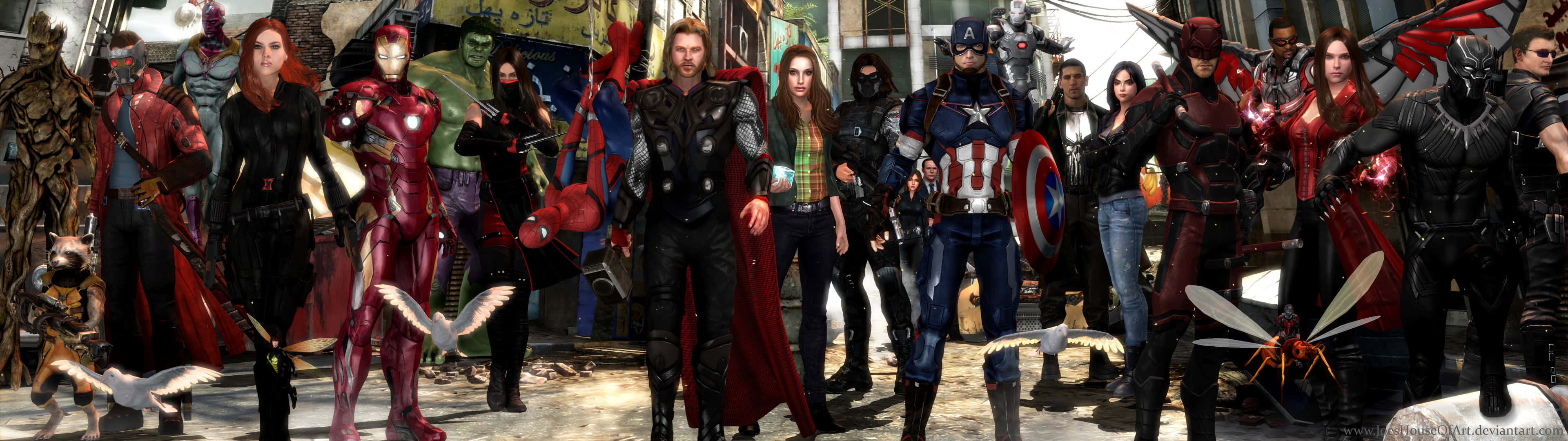 Marvel, superheroes, villains, 4K Desktop Wallpaper