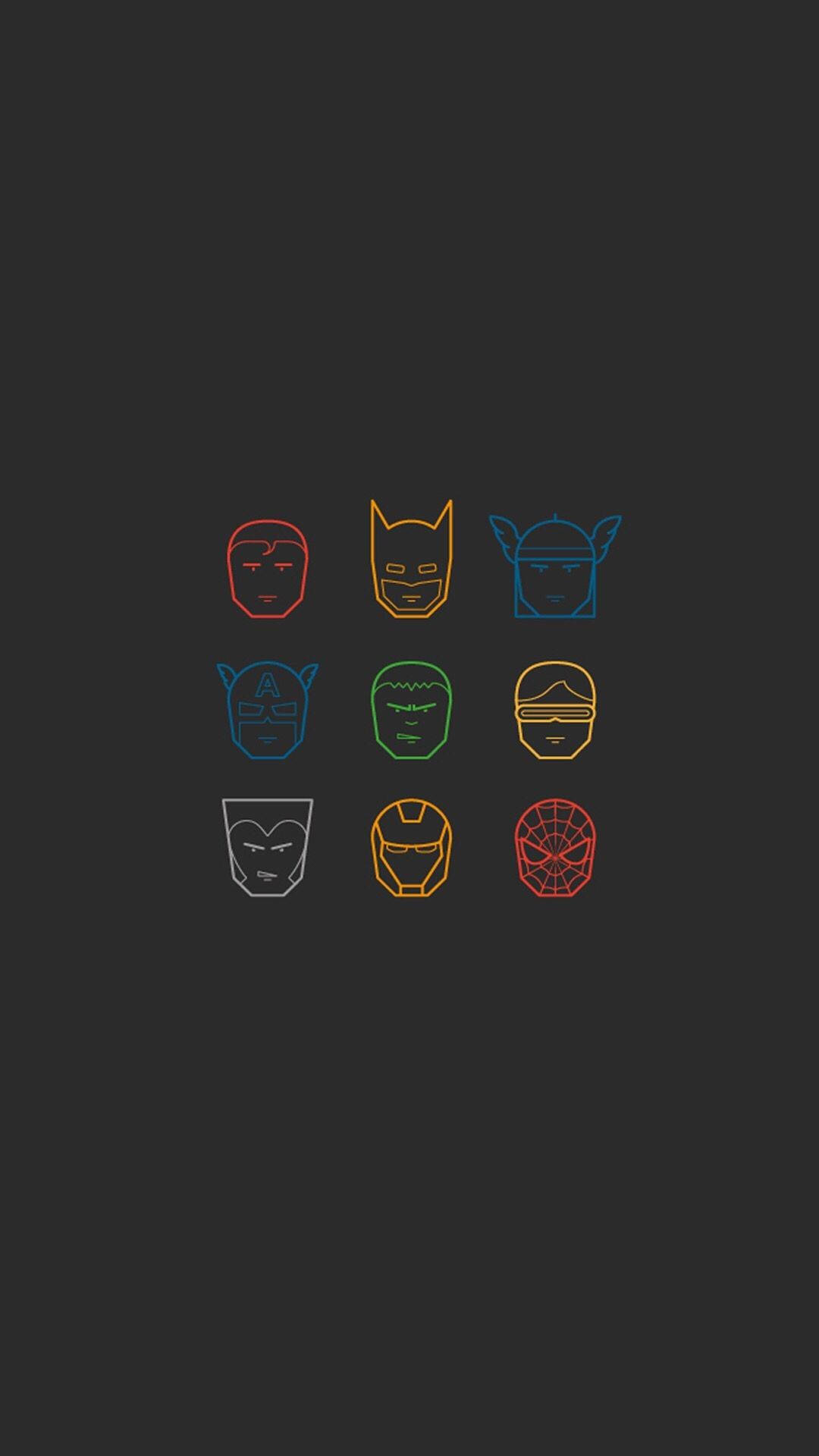Marvel, superheroes, iPhone, Full HD Phone Wallpaper